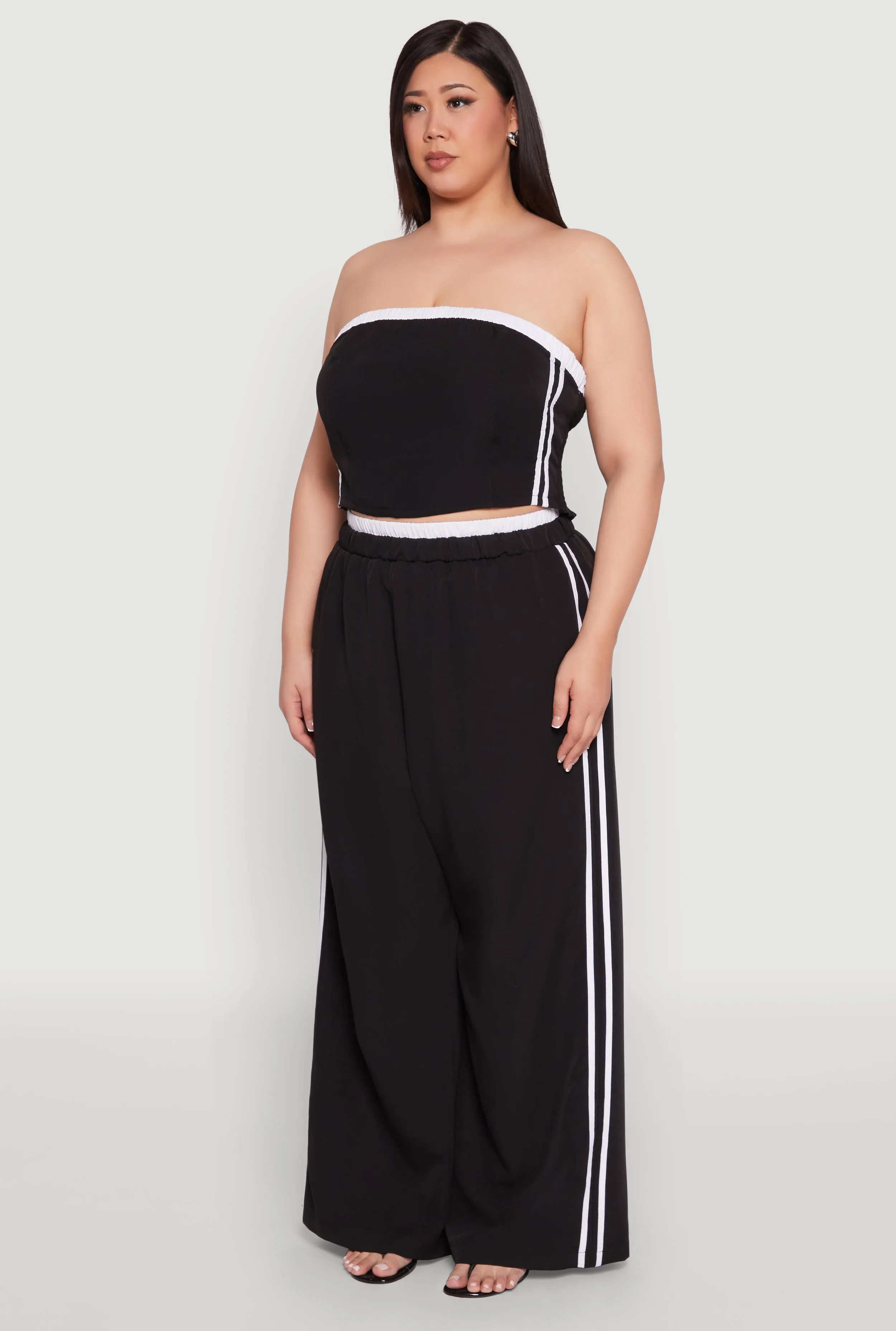 Plus Size Varsity Stripe Tube Top sold by Rainbow product image thumbnail 5