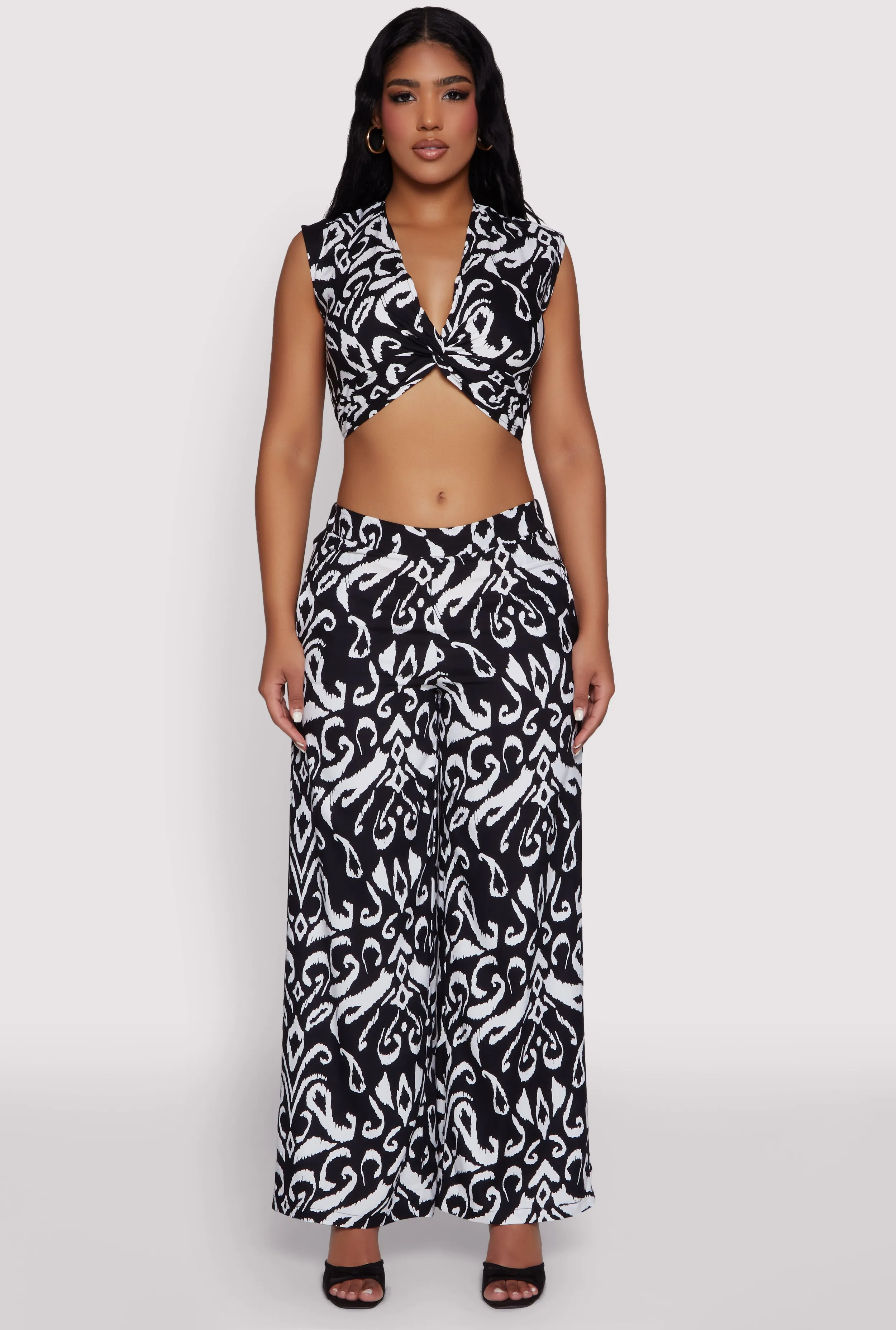 Spoon Jeans Printed Pattern Palazzo Pants sold by Rainbow product image thumbnail 2