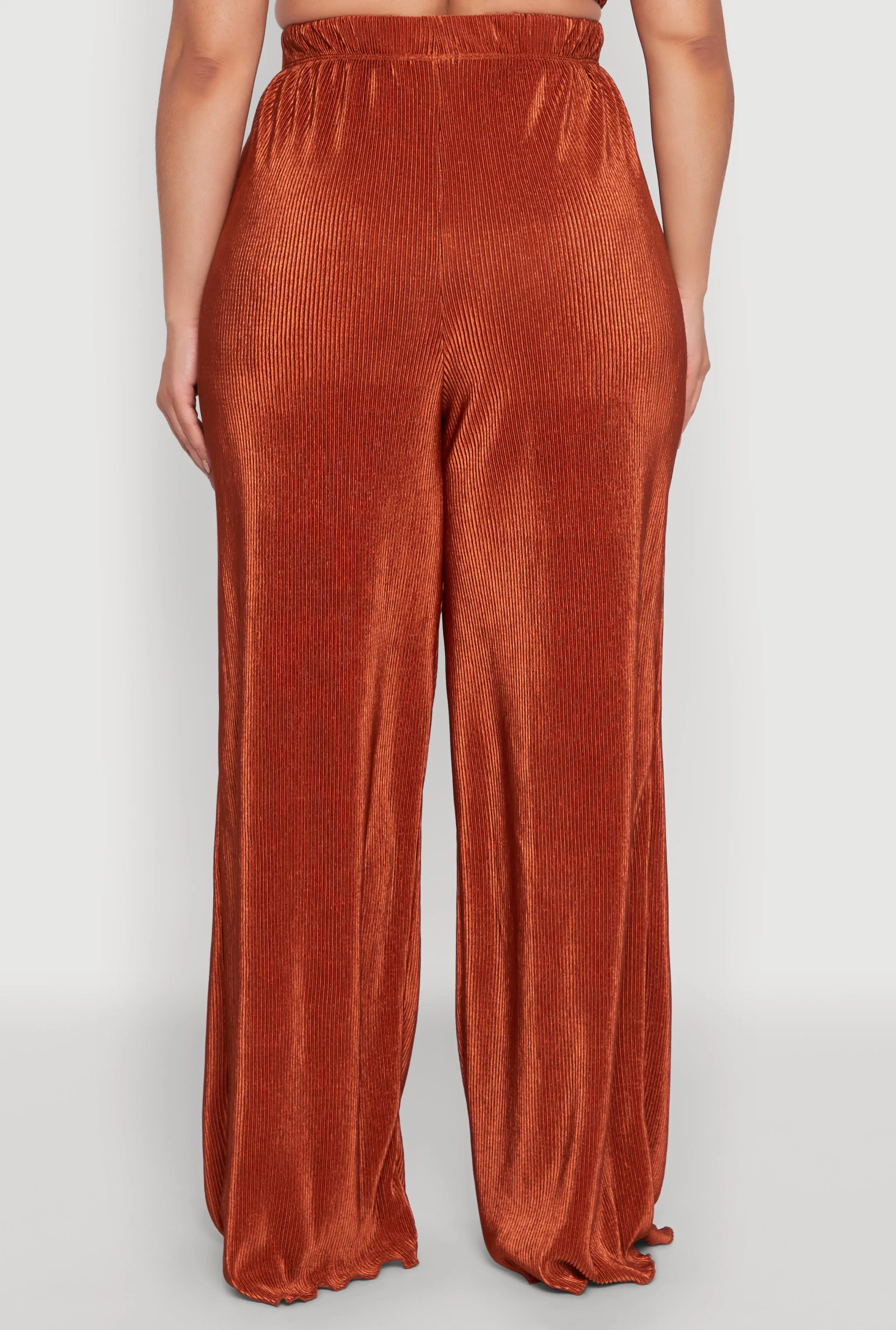 Plus Size Plisse Palazzo Pants sold by Rainbow product image thumbnail 5