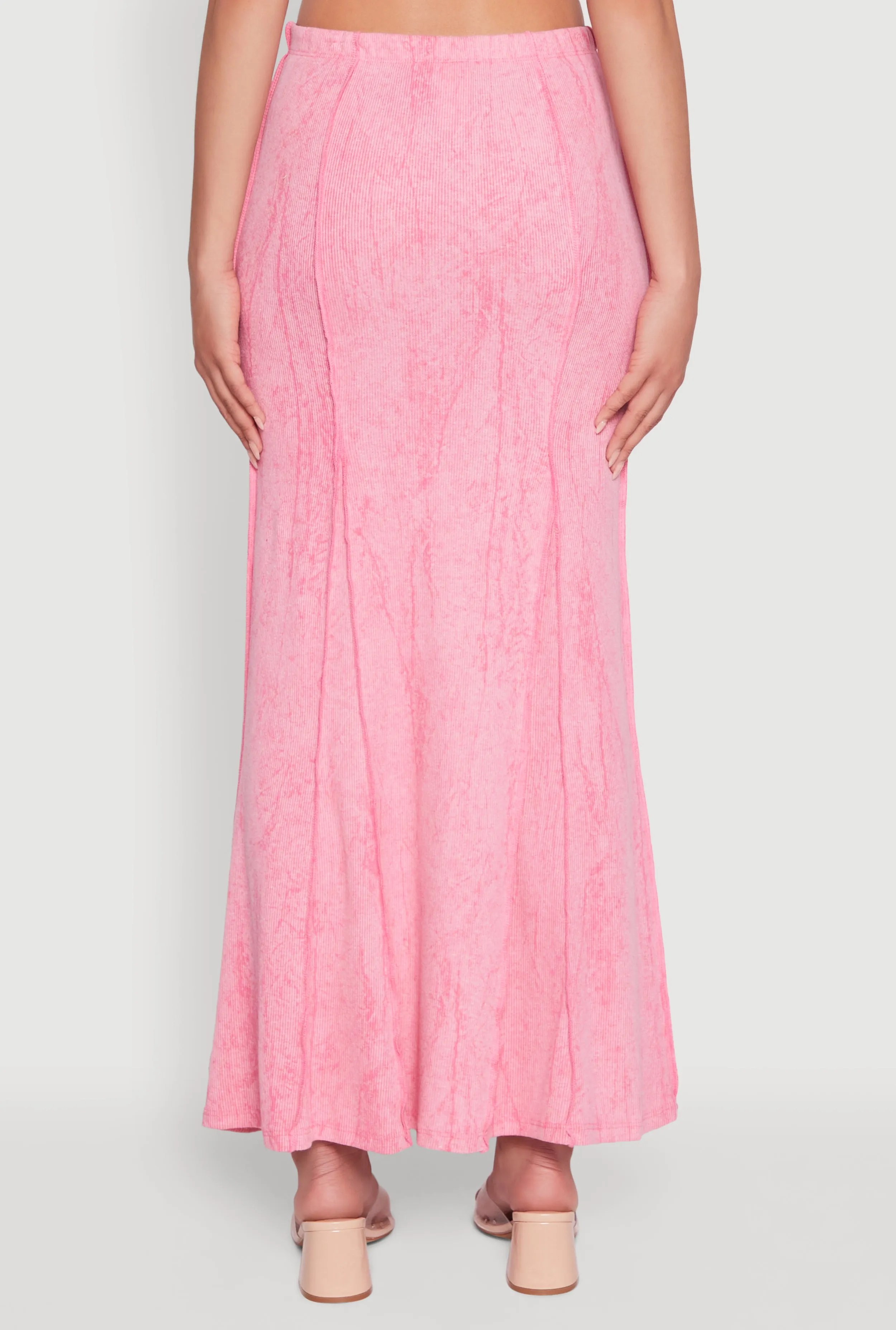 Mineral Wash Pintuck Maxi Skirt sold by Rainbow product image thumbnail 5