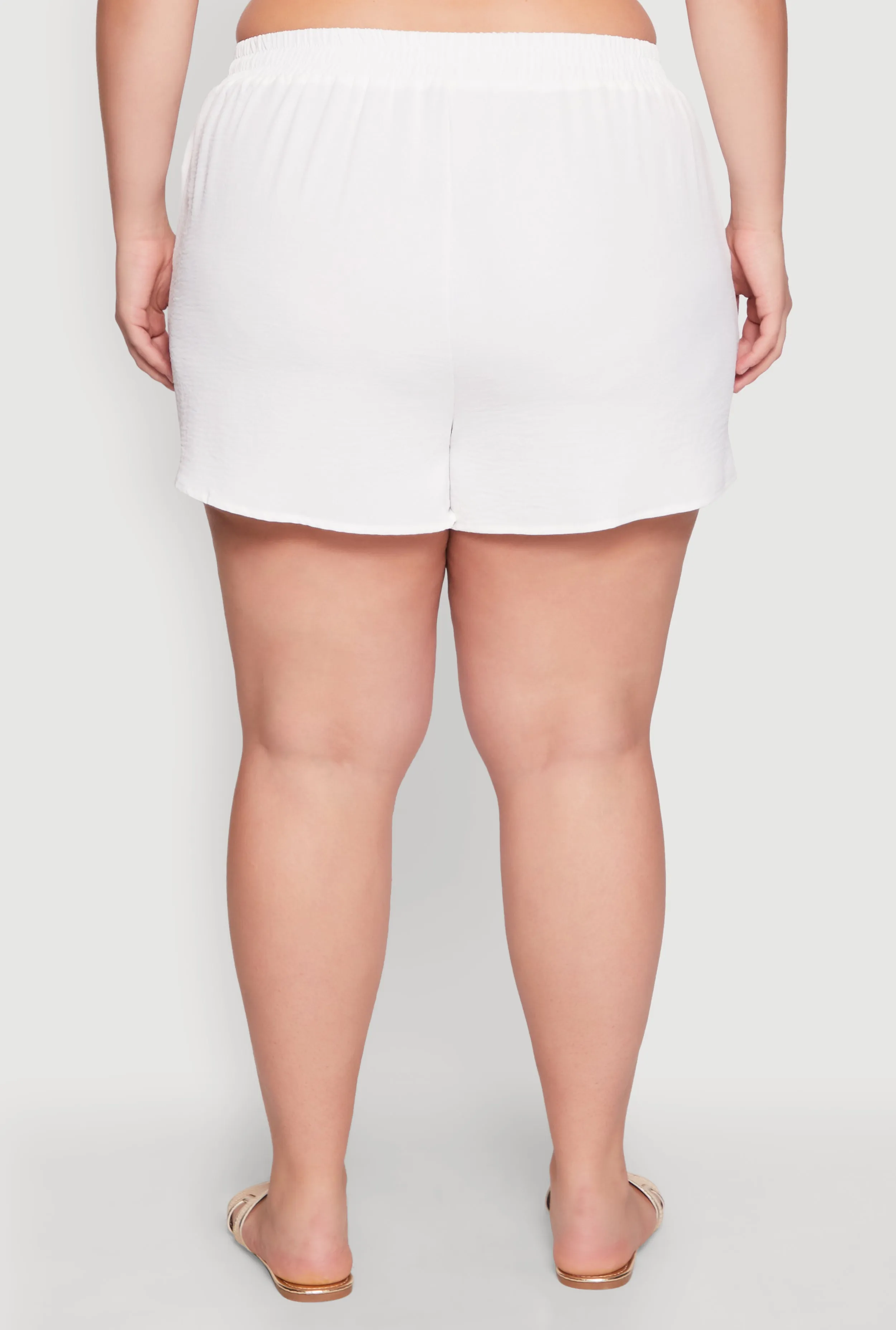 Plus Size Airy Elastic Waist Shorts sold by Rainbow product image thumbnail 5