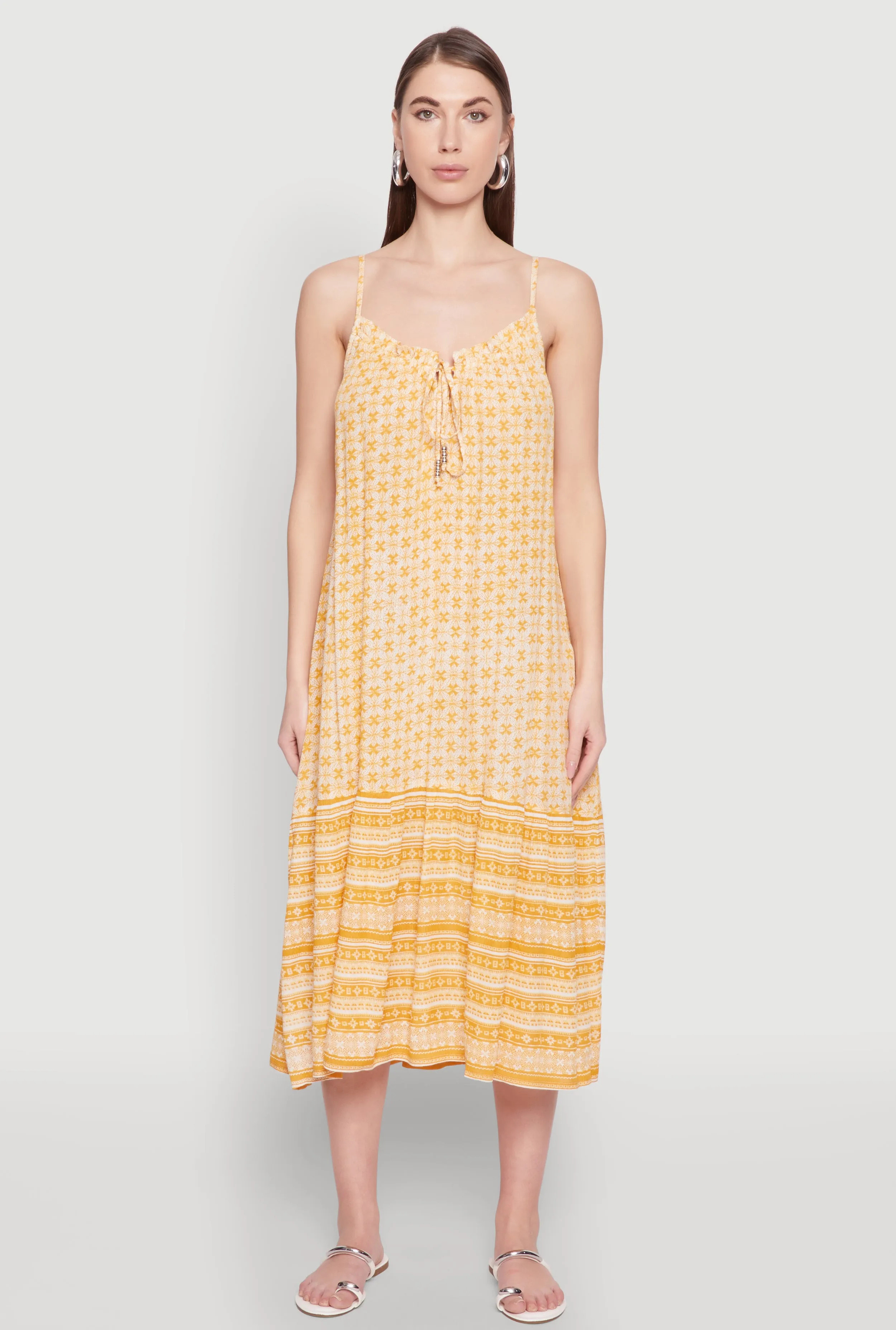 Border Print Midi Dress sold by Rainbow product image thumbnail 2