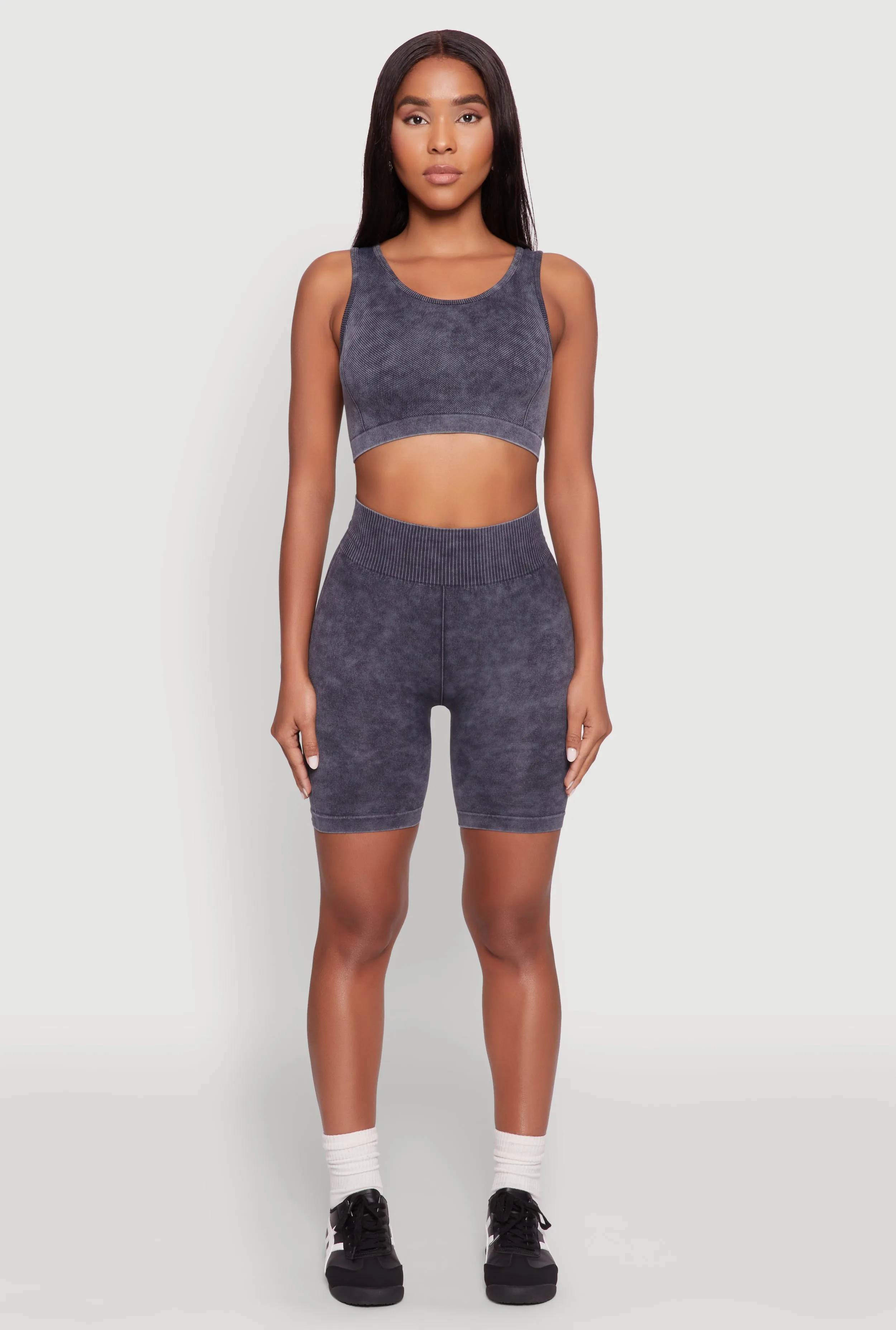 Seamless Mineral Wash Cropped Tank Top sold by Rainbow product image thumbnail 2