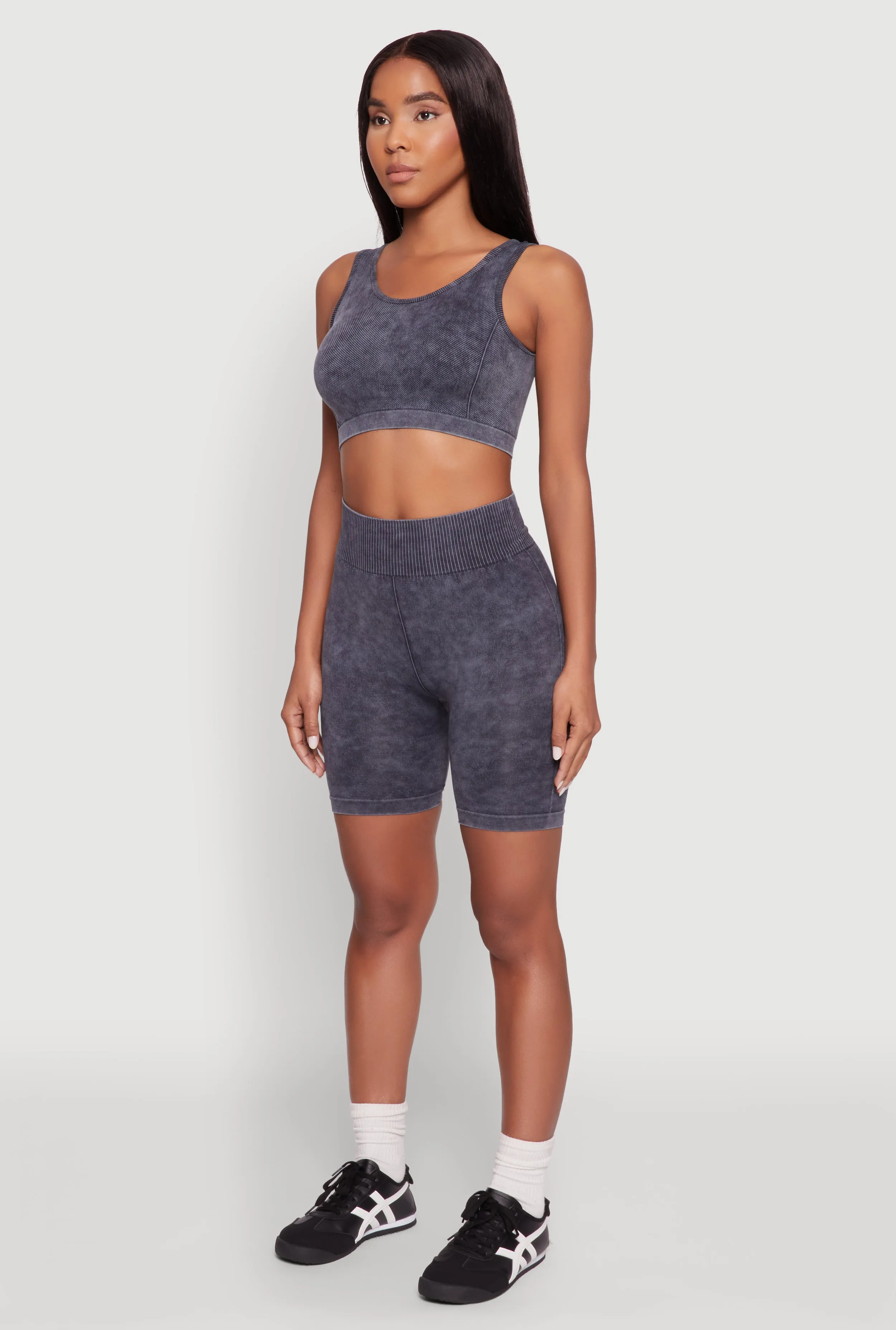 Seamless Mineral Wash Cropped Tank Top sold by Rainbow product image thumbnail 5