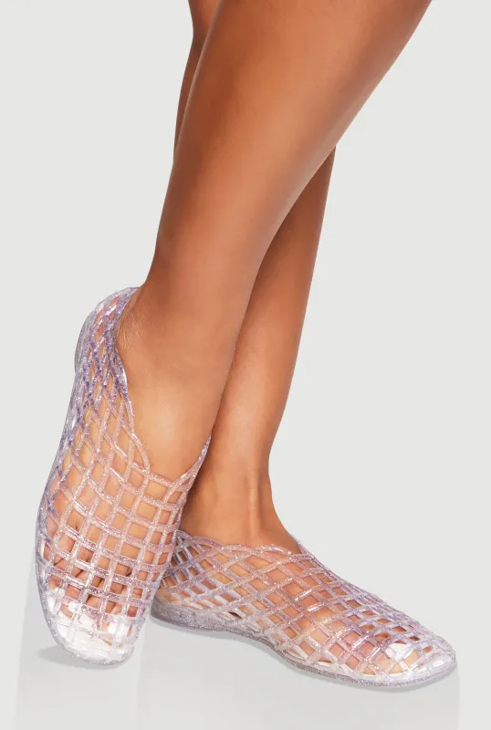 Jelly Cut Out Flats sold by Rainbow
