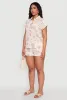 Palm Tree Print Fixed Cuff Shirt sold by Rainbow