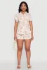 Palm Tree Print Fixed Cuff Shirt sold by Rainbow