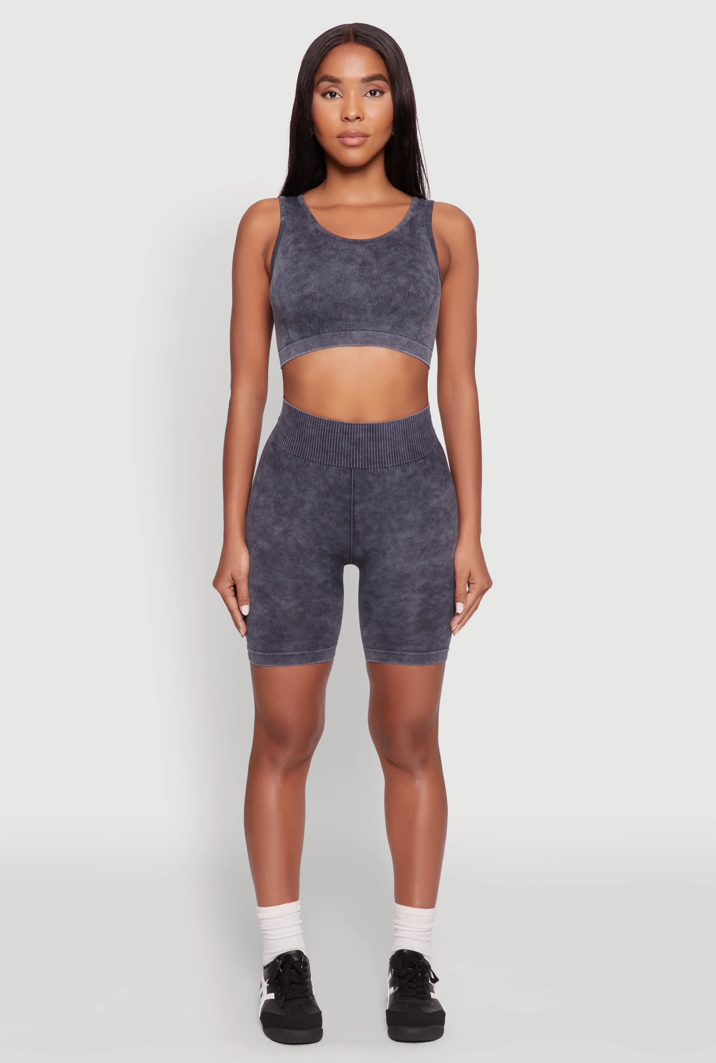 Seamless Mineral Wash Bike Shorts sold by Rainbow