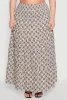 Plus Size Patterned Smocked Waist Maxi Skirt sold by Rainbow