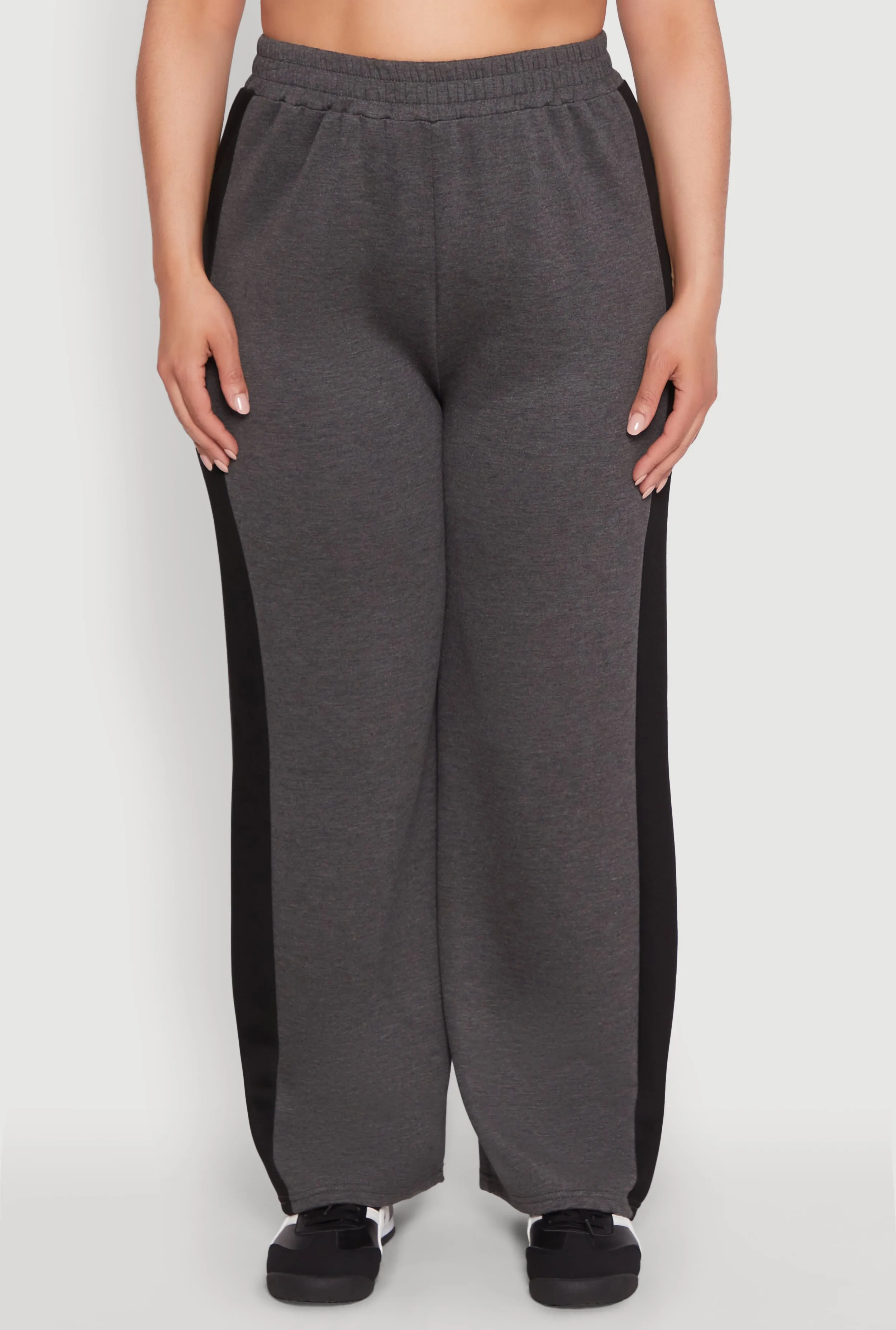 Plus Size Contrast Trim Wide Leg Pants sold by Rainbow product image thumbnail 5