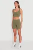 Seamless Cropped Tank Top and Bike Shorts sold by Rainbow