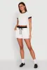 Contrast Trim Drawstring Waist Shorts sold by Rainbow
