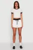 Contrast Trim Drawstring Waist Shorts sold by Rainbow