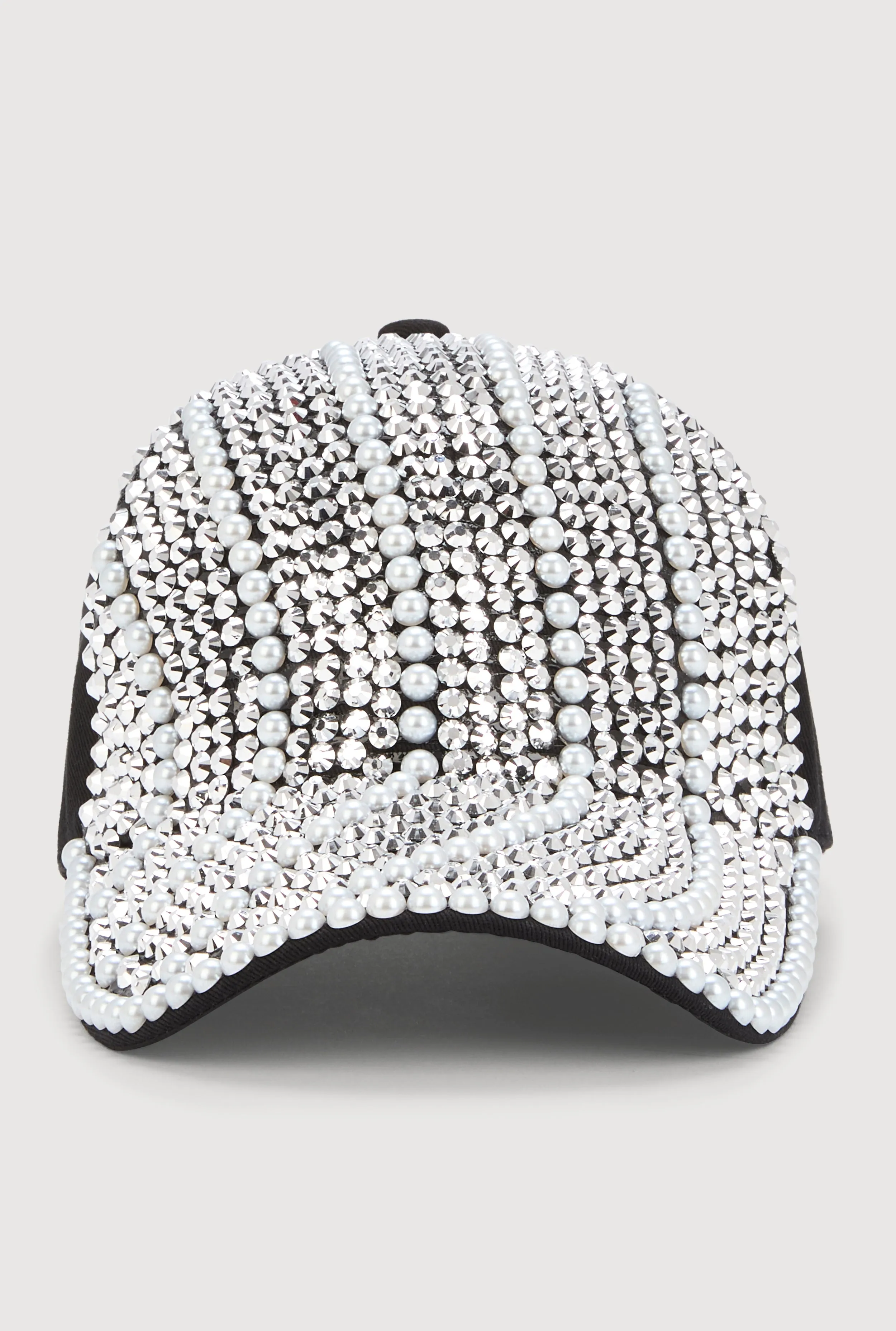 Rhinestone and Pearl Studded Baseball Hat sold by Rainbow product image thumbnail 3