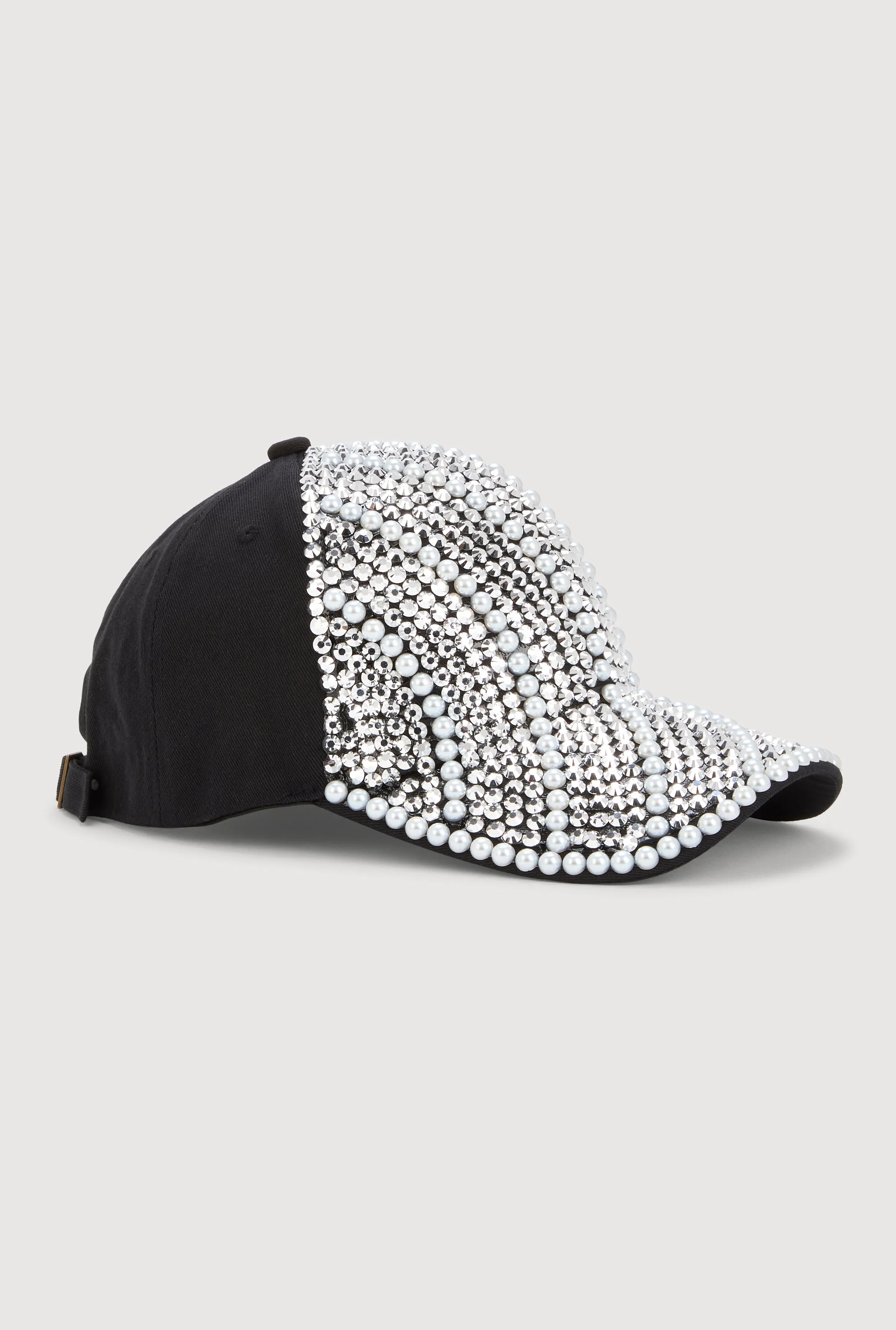 Rhinestone and Pearl Studded Baseball Hat sold by Rainbow