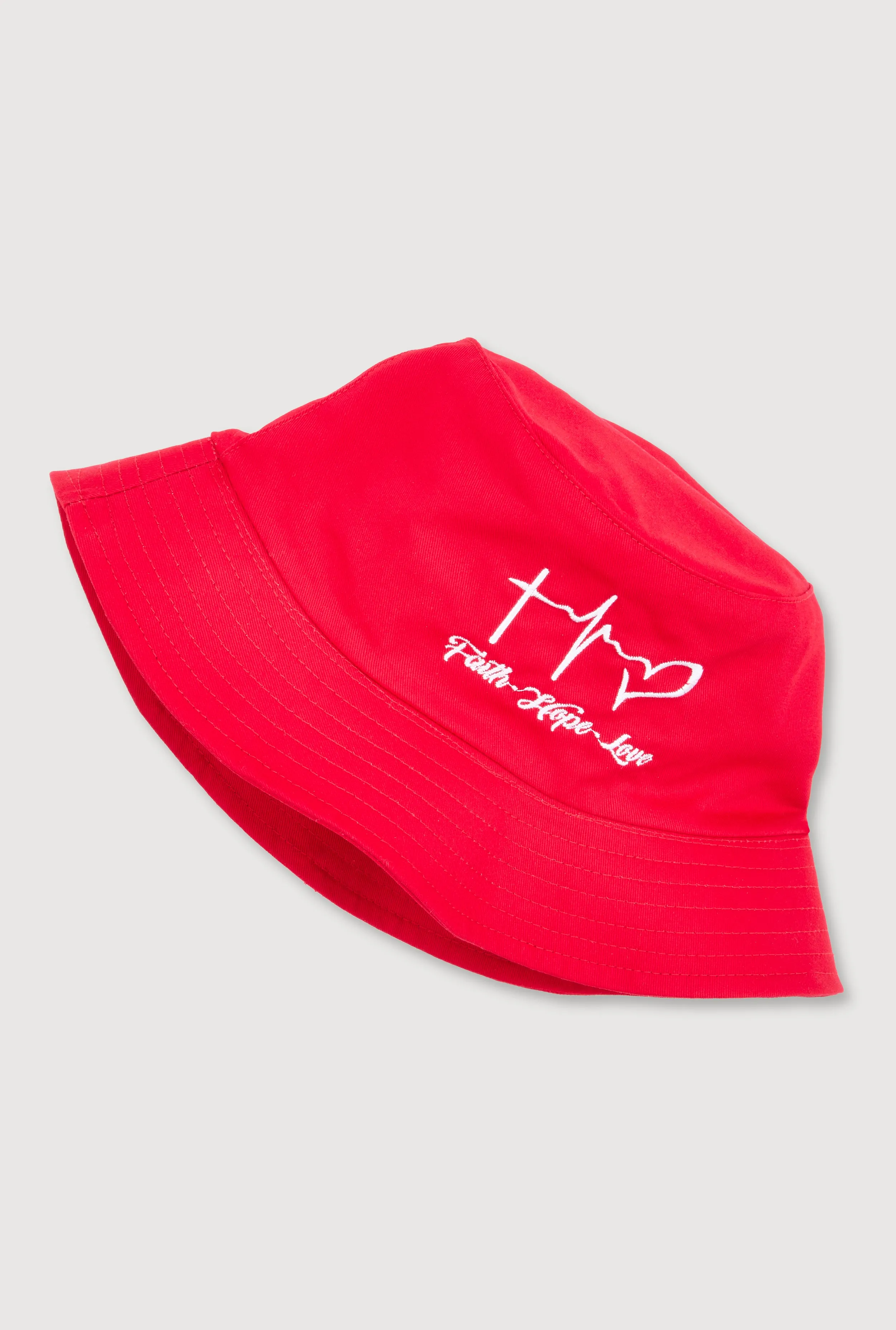 Faith Hope Love Embroidered Bucket Hat sold by Rainbow product image thumbnail 3
