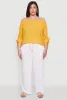 Plus Size Airy High Waisted Palazzo Pants sold by Rainbow