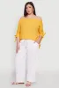 Plus Size Airy High Waisted Palazzo Pants sold by Rainbow