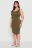 Plus Size Scoop Neck Tank Dress sold by Rainbow