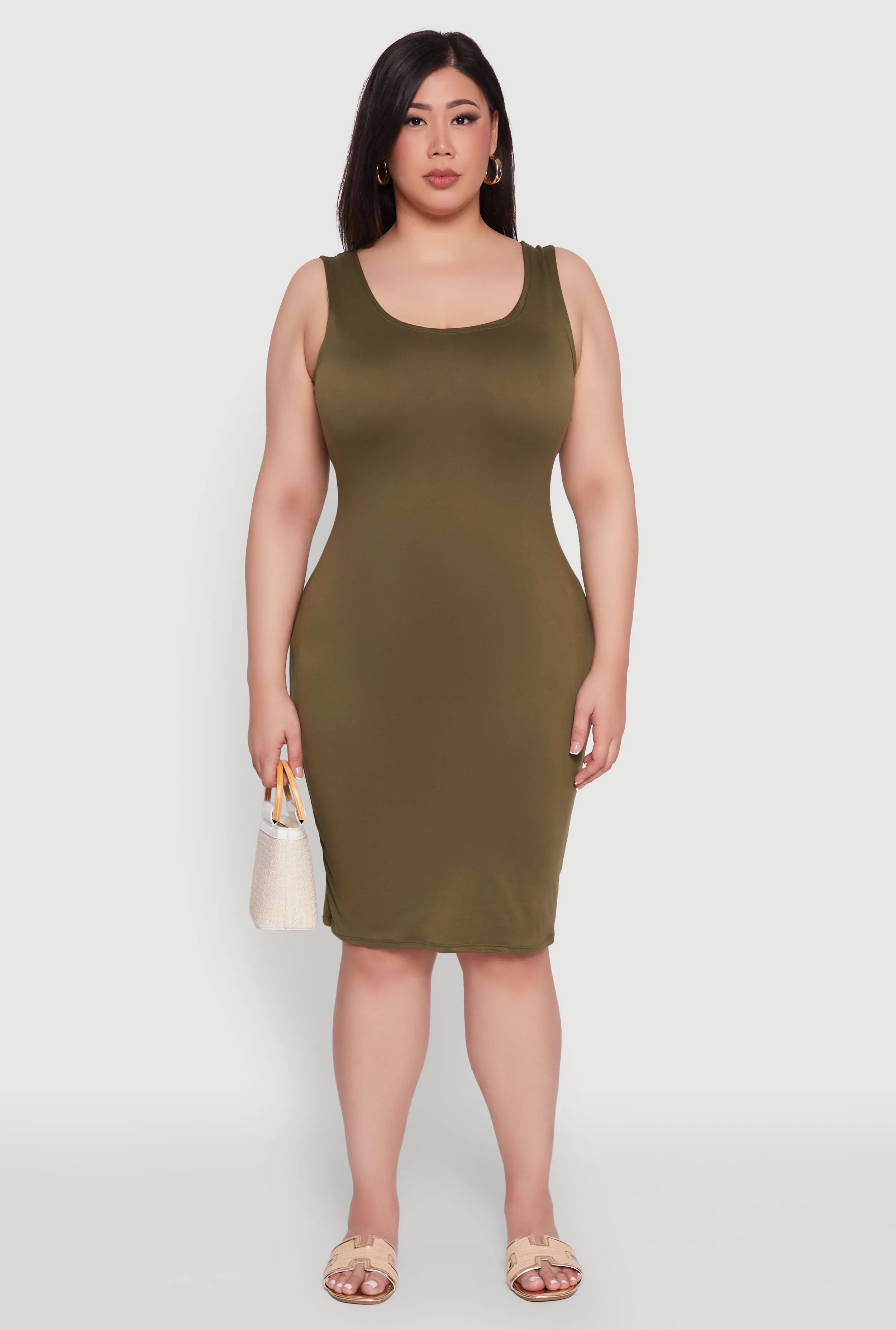 Plus Size Scoop Neck Tank Dress sold by Rainbow product image thumbnail 2