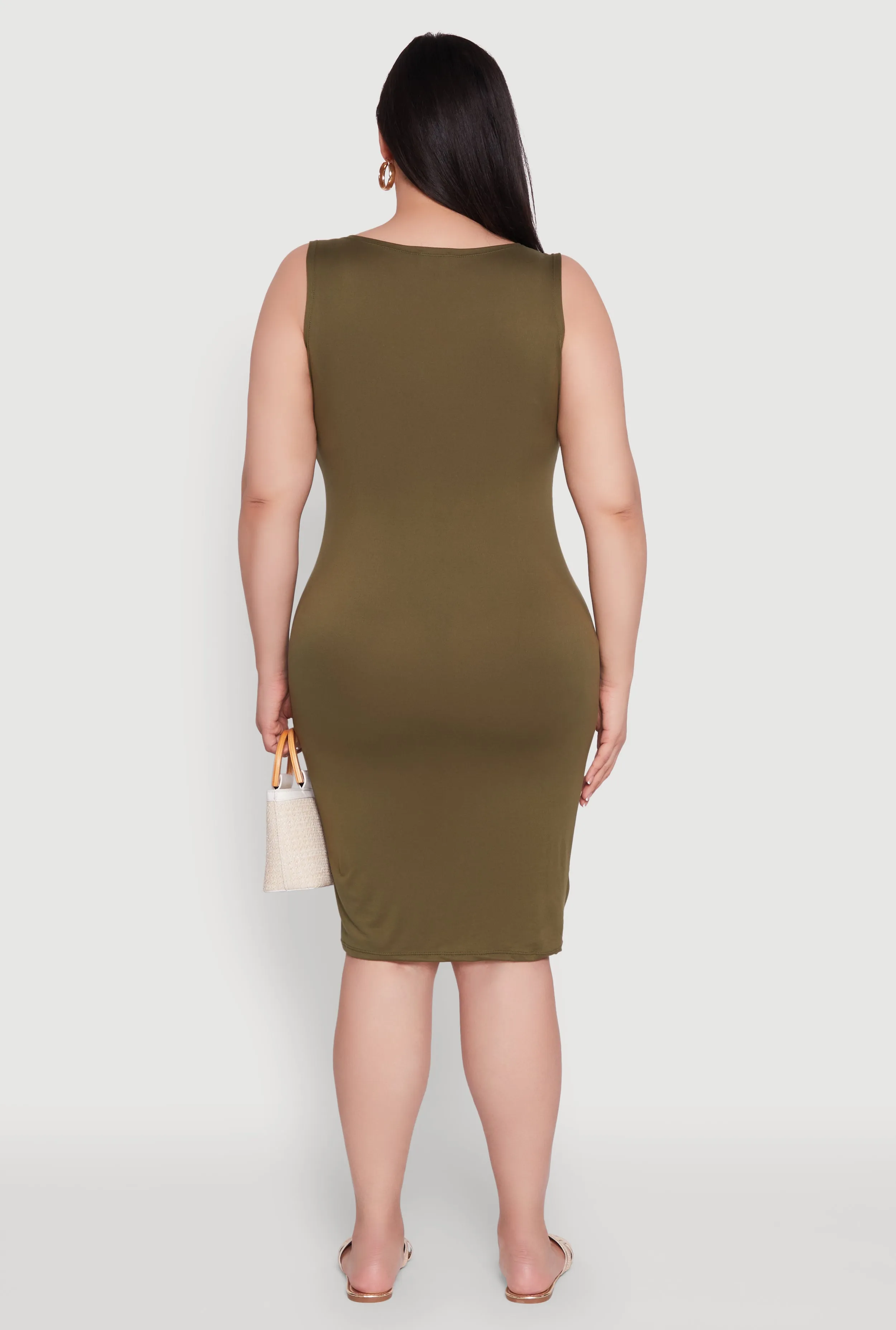 Plus Size Scoop Neck Tank Dress sold by Rainbow product image thumbnail 5