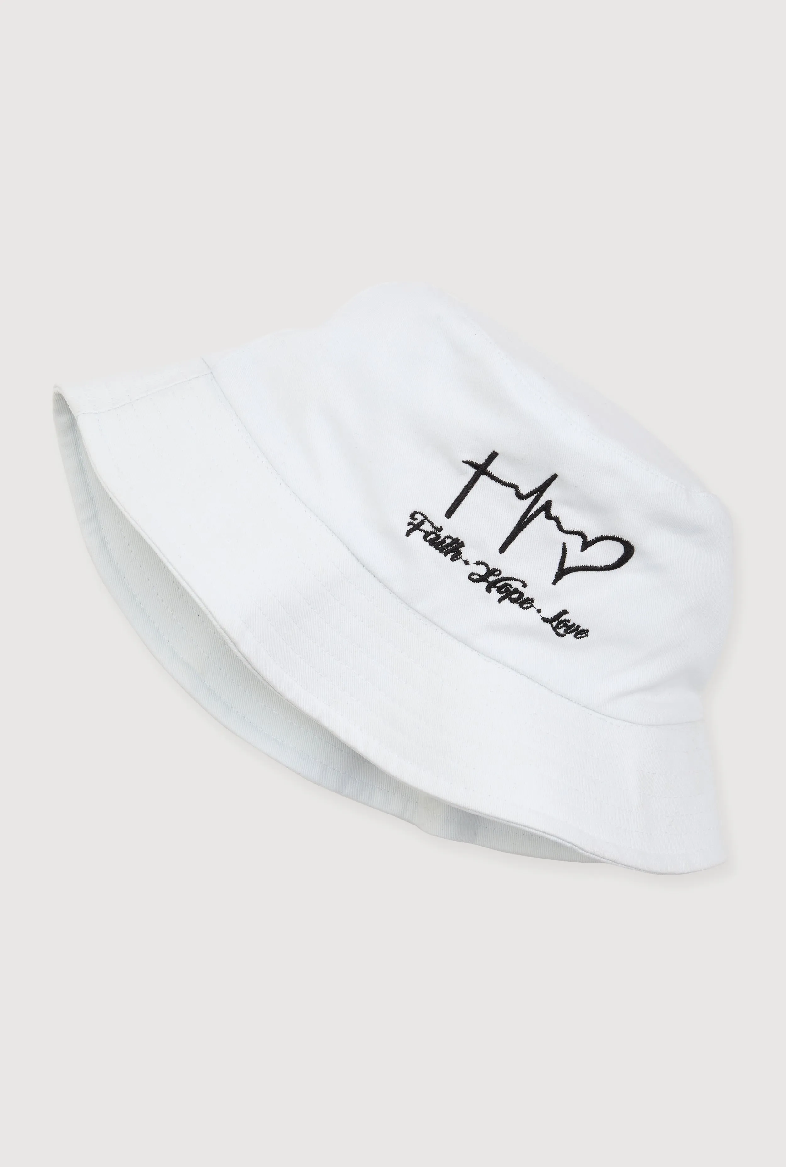 Faith Hope Love Embroidered Bucket Hat sold by Rainbow product image thumbnail 3
