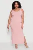 Plus Size Ribbed Knit Maxi Tank Dress sold by Rainbow