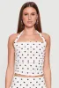 Polka Dot Ruched Halter Top sold by Rainbow