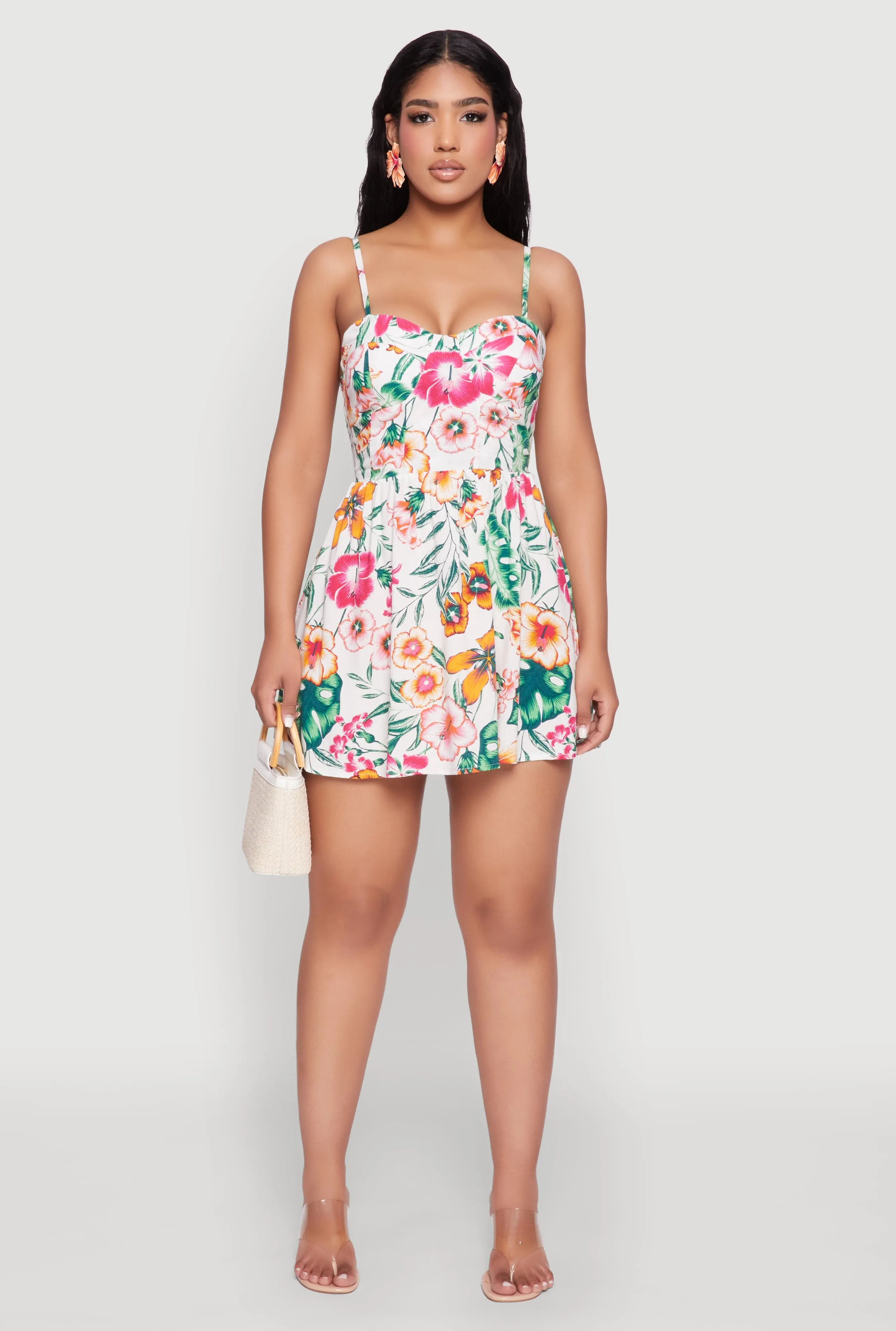 Floral Print Bustier Skater Dress sold by Rainbow product image thumbnail 2