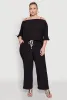 Plus Size Airy High Waisted Palazzo Pants sold by Rainbow