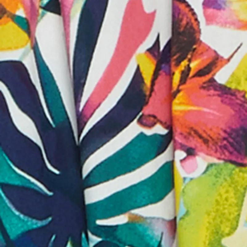 Leaf Print Empire Waist Mini Dress sold by Rainbow product image thumbnail 4