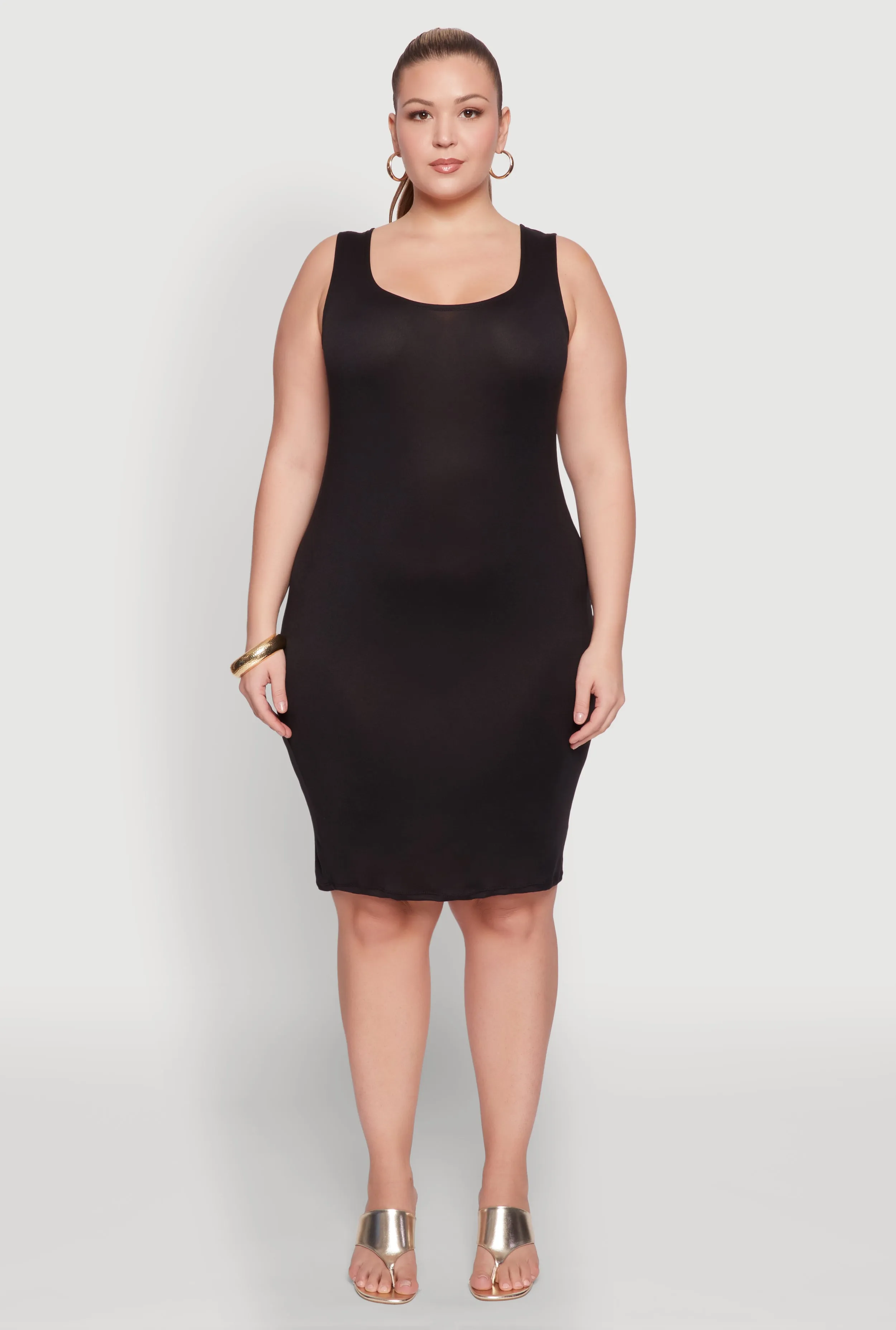 Plus Size Scoop Neck Tank Dress sold by Rainbow product image thumbnail 2