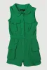 Little Girls Gauze Knit Utility Romper sold by Rainbow