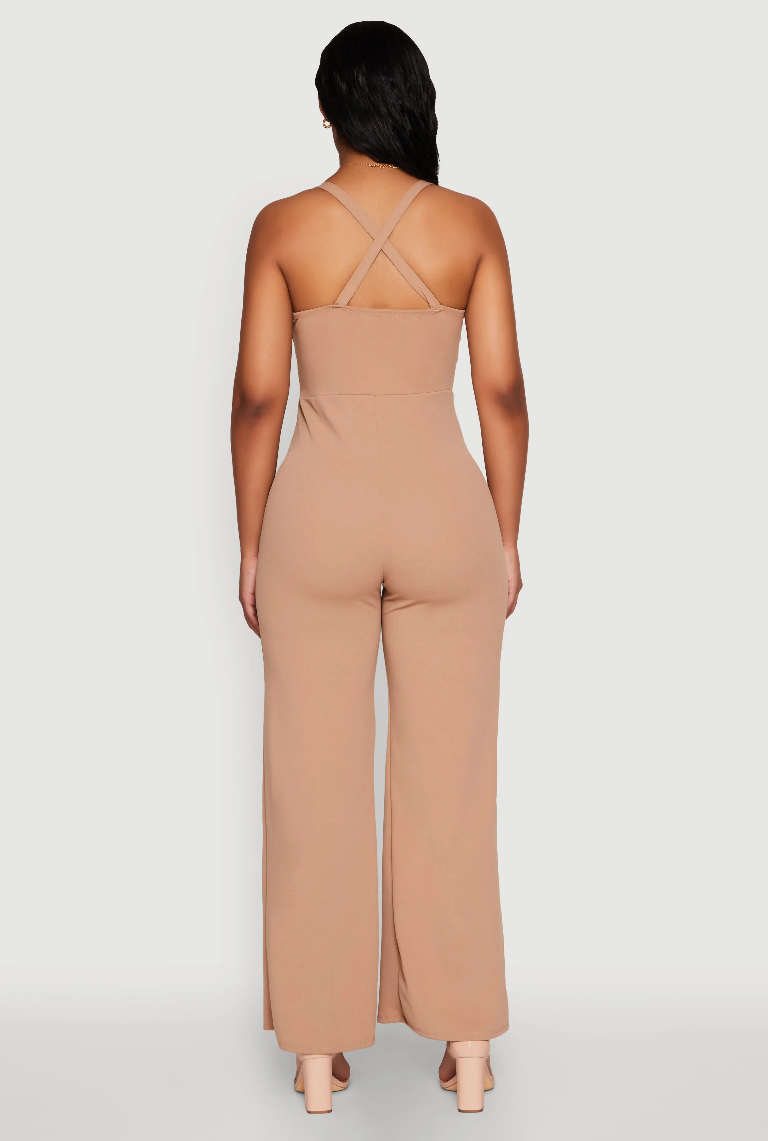 Crepe Knit Twist Front Jumpsuit sold by Rainbow product image thumbnail 5