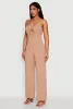 Crepe Knit Twist Front Jumpsuit sold by Rainbow