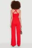 Crepe Knit Twist Front Jumpsuit sold by Rainbow