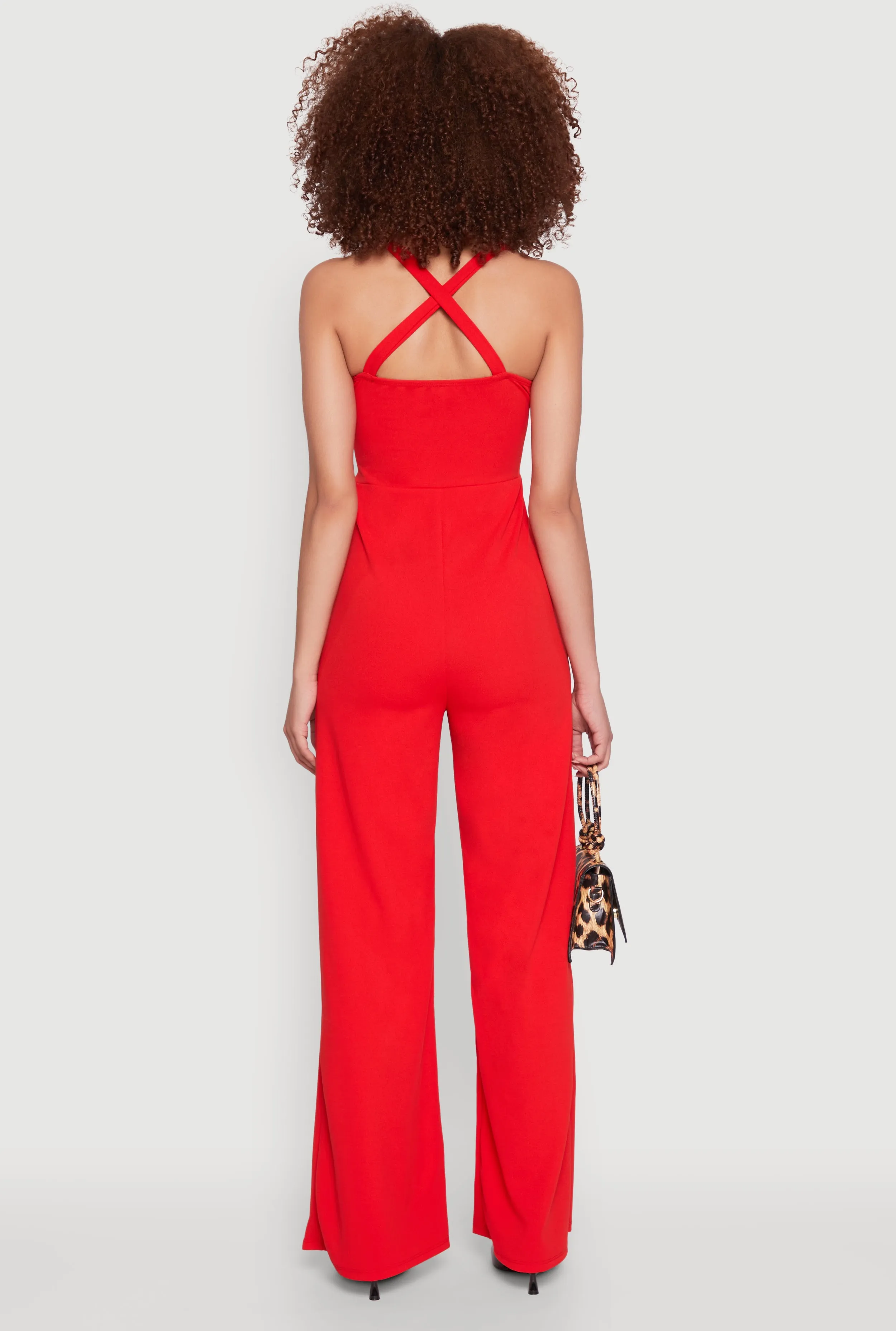 Crepe Knit Twist Front Jumpsuit sold by Rainbow product image thumbnail 5
