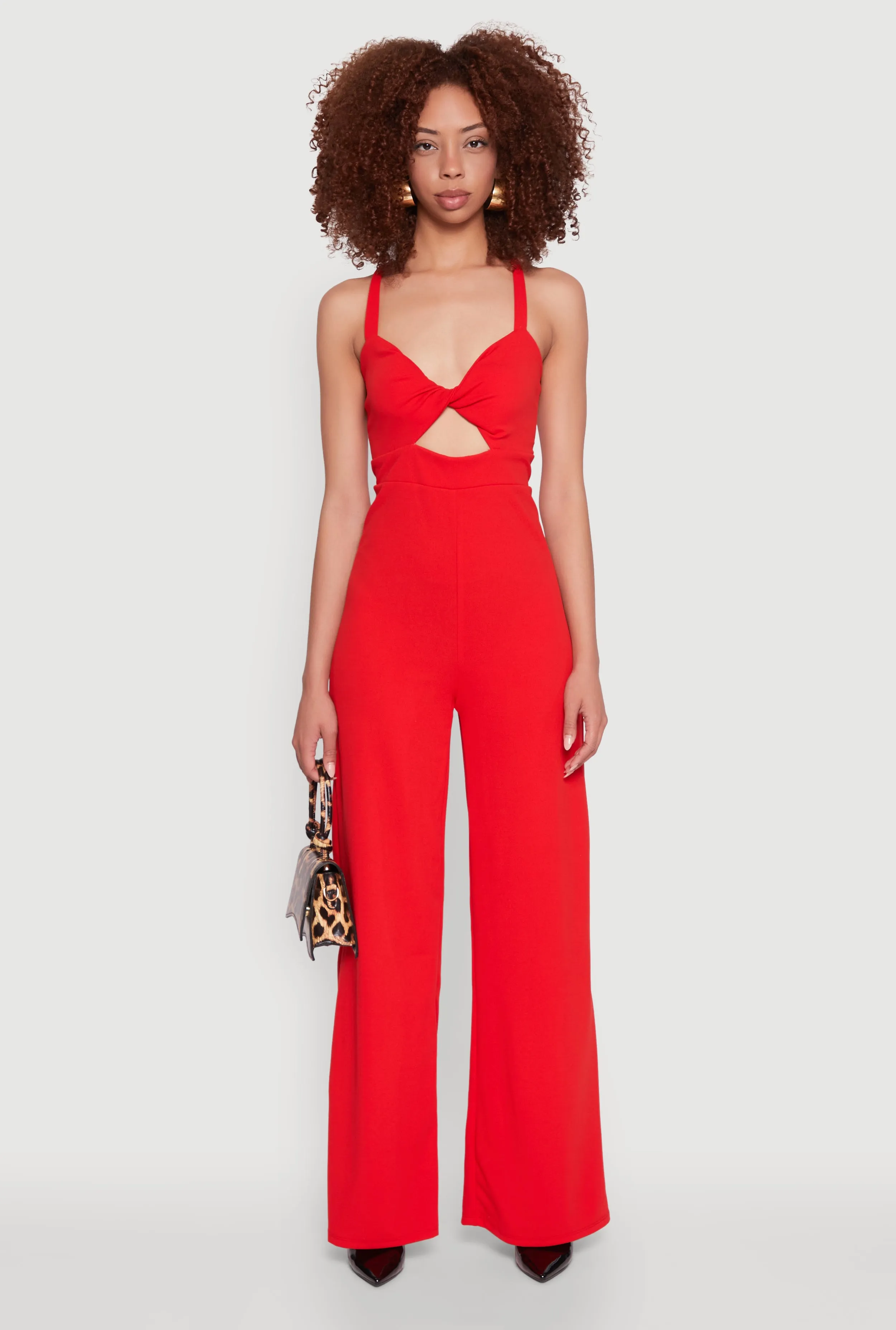 Crepe Knit Twist Front Jumpsuit sold by Rainbow product image thumbnail 2