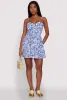 Floral Print Bustier Mini Skater Dress sold by Rainbow