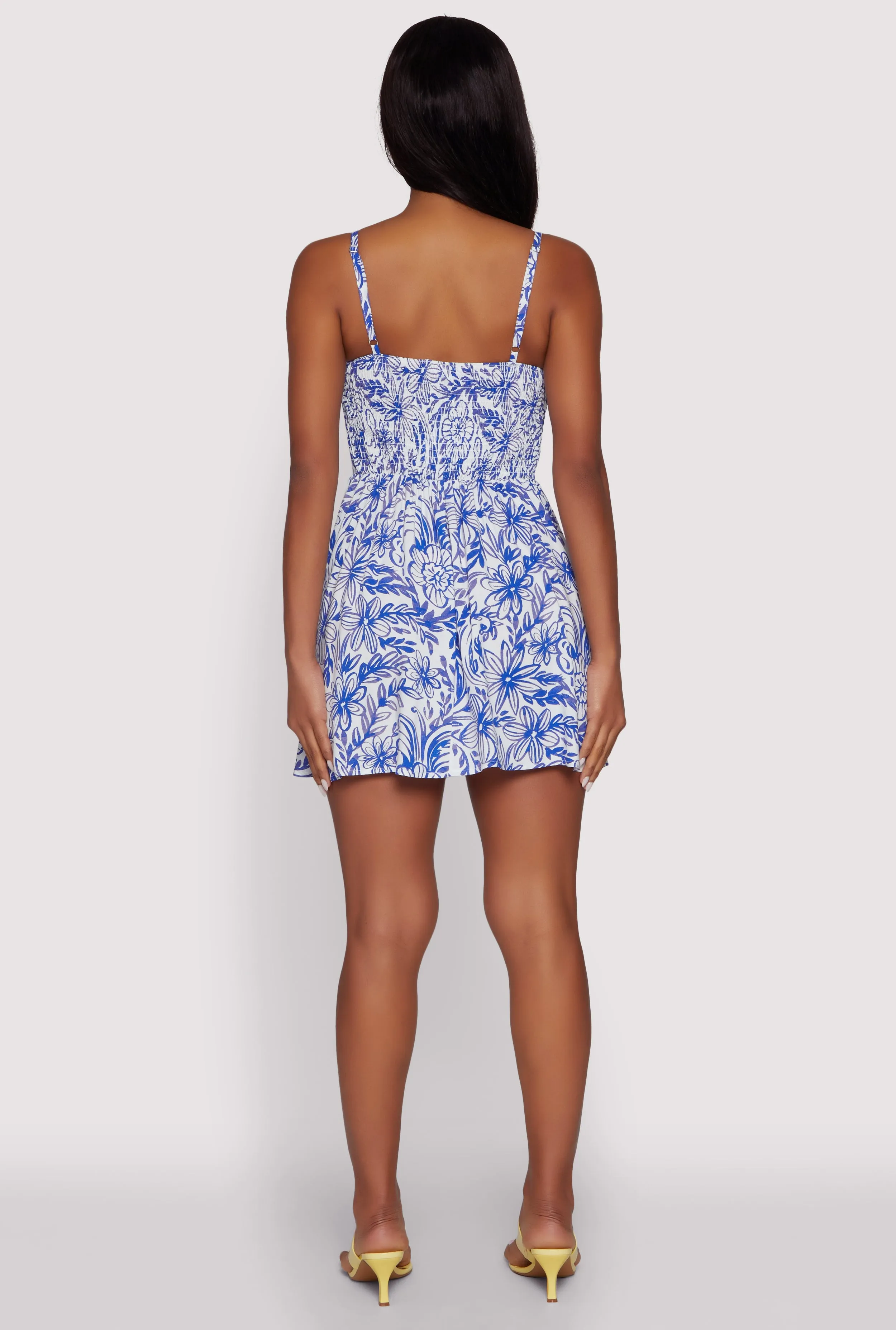 Floral Print Bustier Mini Skater Dress sold by Rainbow product image thumbnail 5