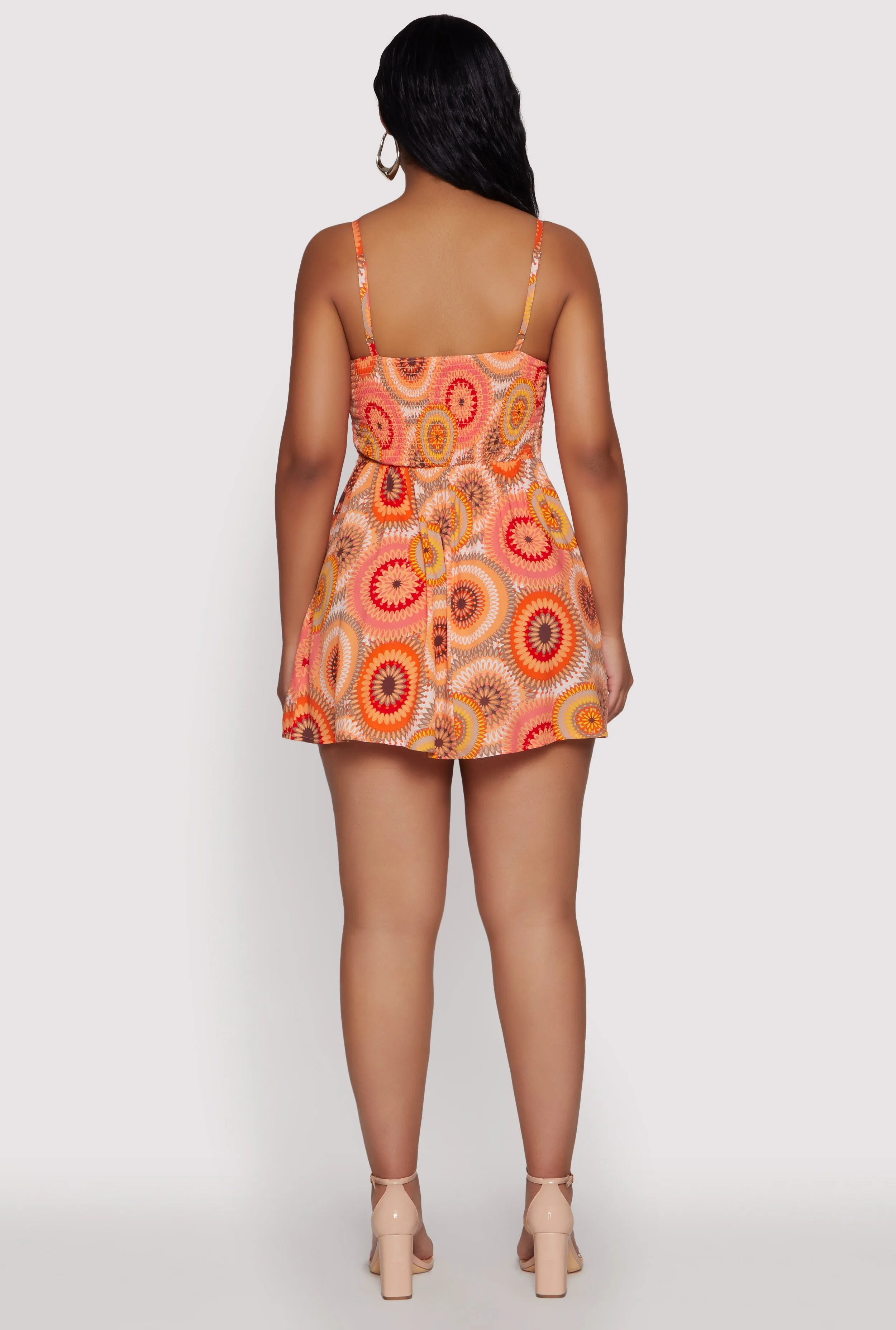 Sunburst Boho Print Bustier Skater Dress sold by Rainbow product image thumbnail 5