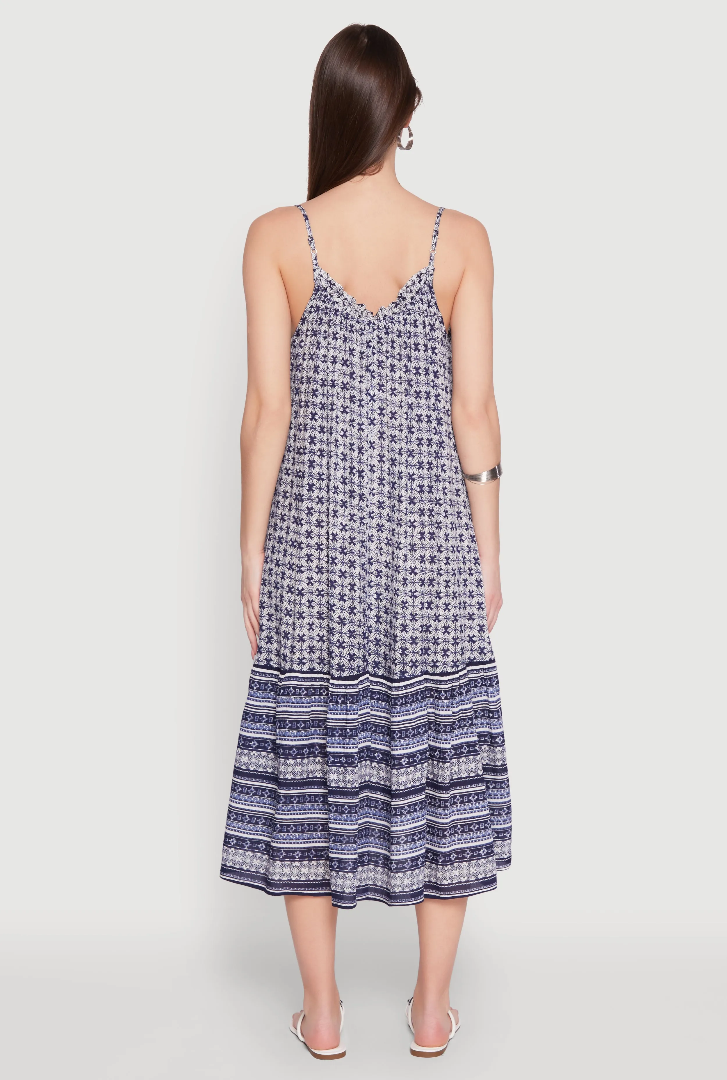 Border Print Midi Dress sold by Rainbow product image thumbnail 5