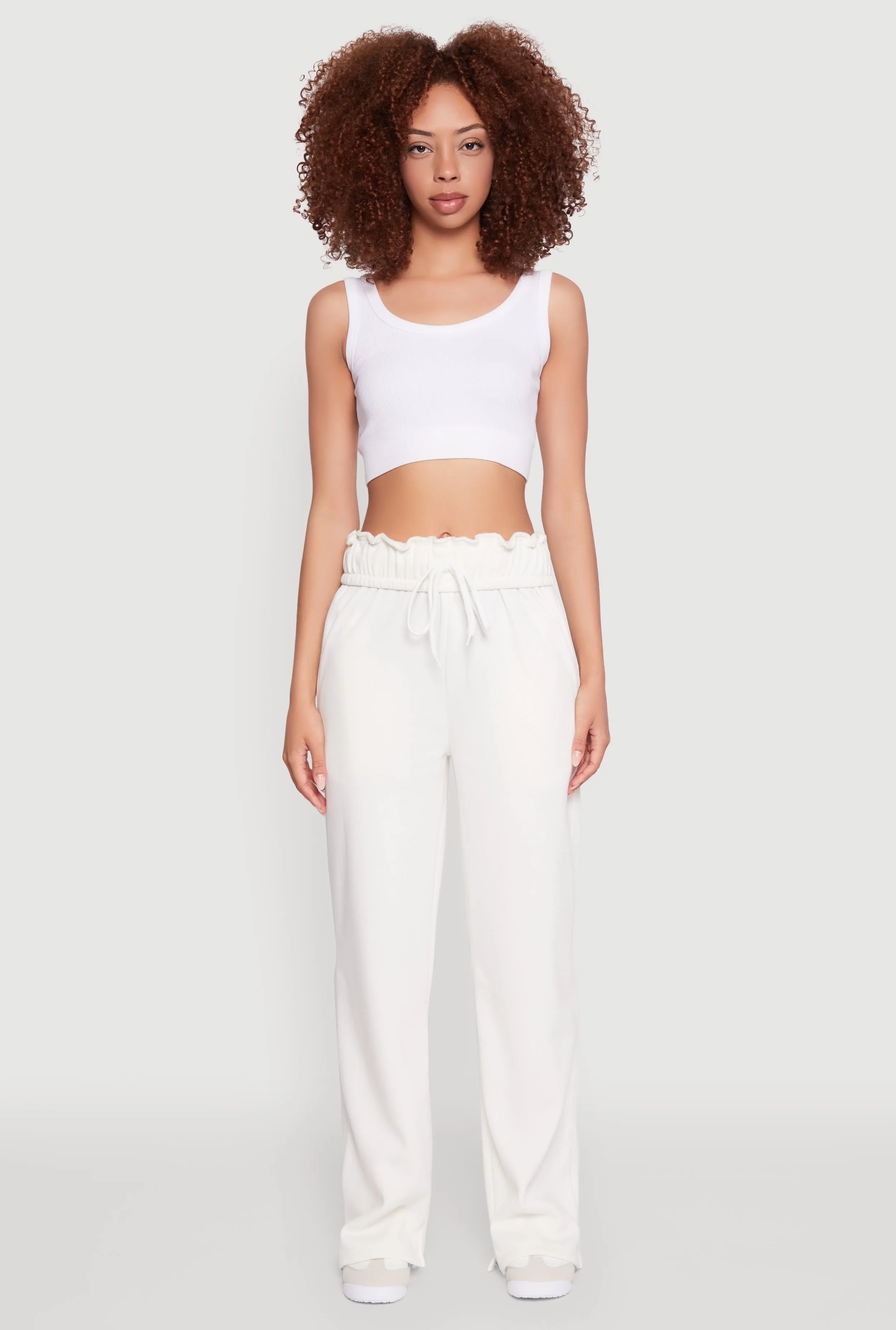 Drawstring Paper Bag Waist Sweatpants sold by Rainbow product image thumbnail 2