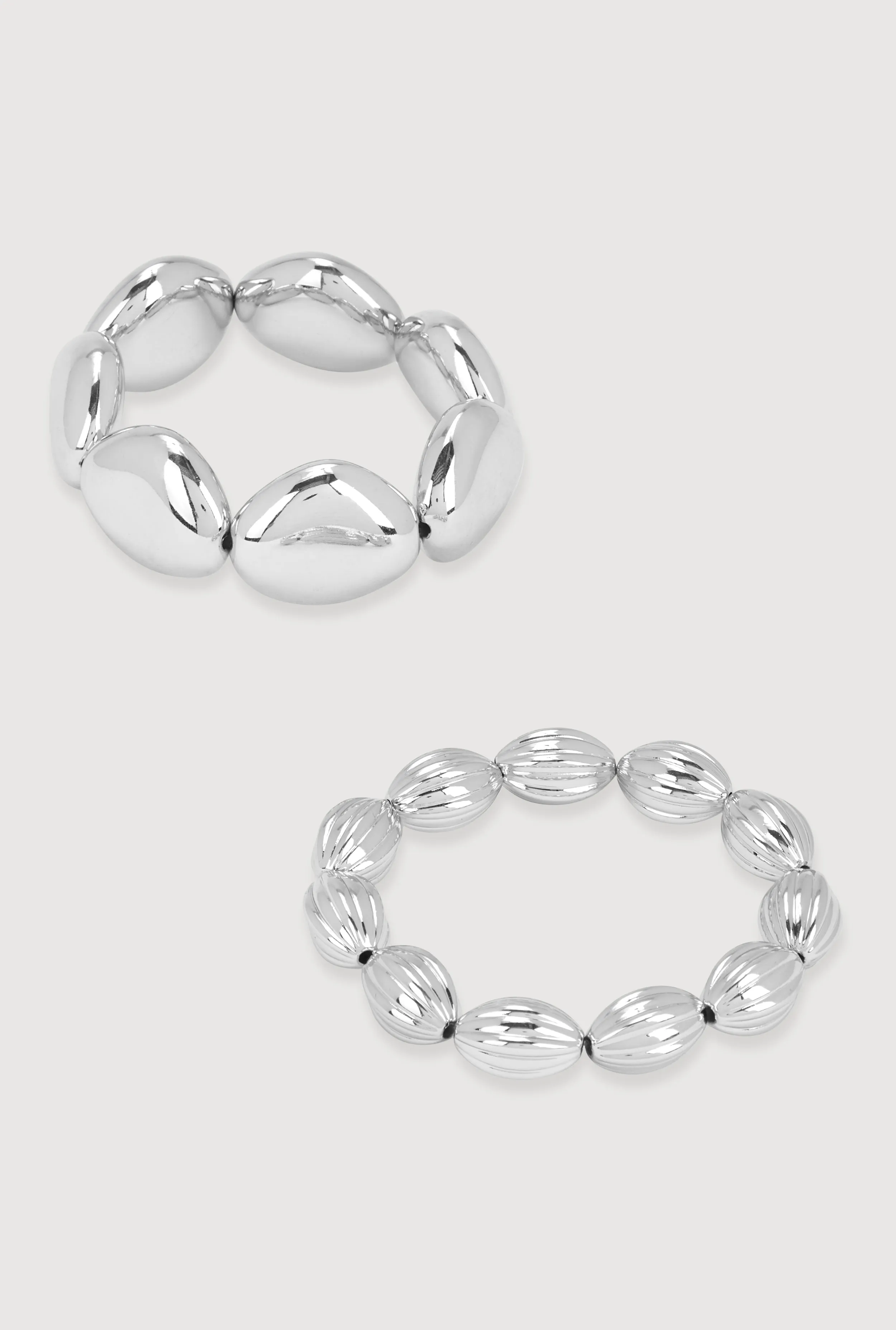 Metallic Beaded Stretch Bracelets Set of 2 sold by Rainbow product image thumbnail 3