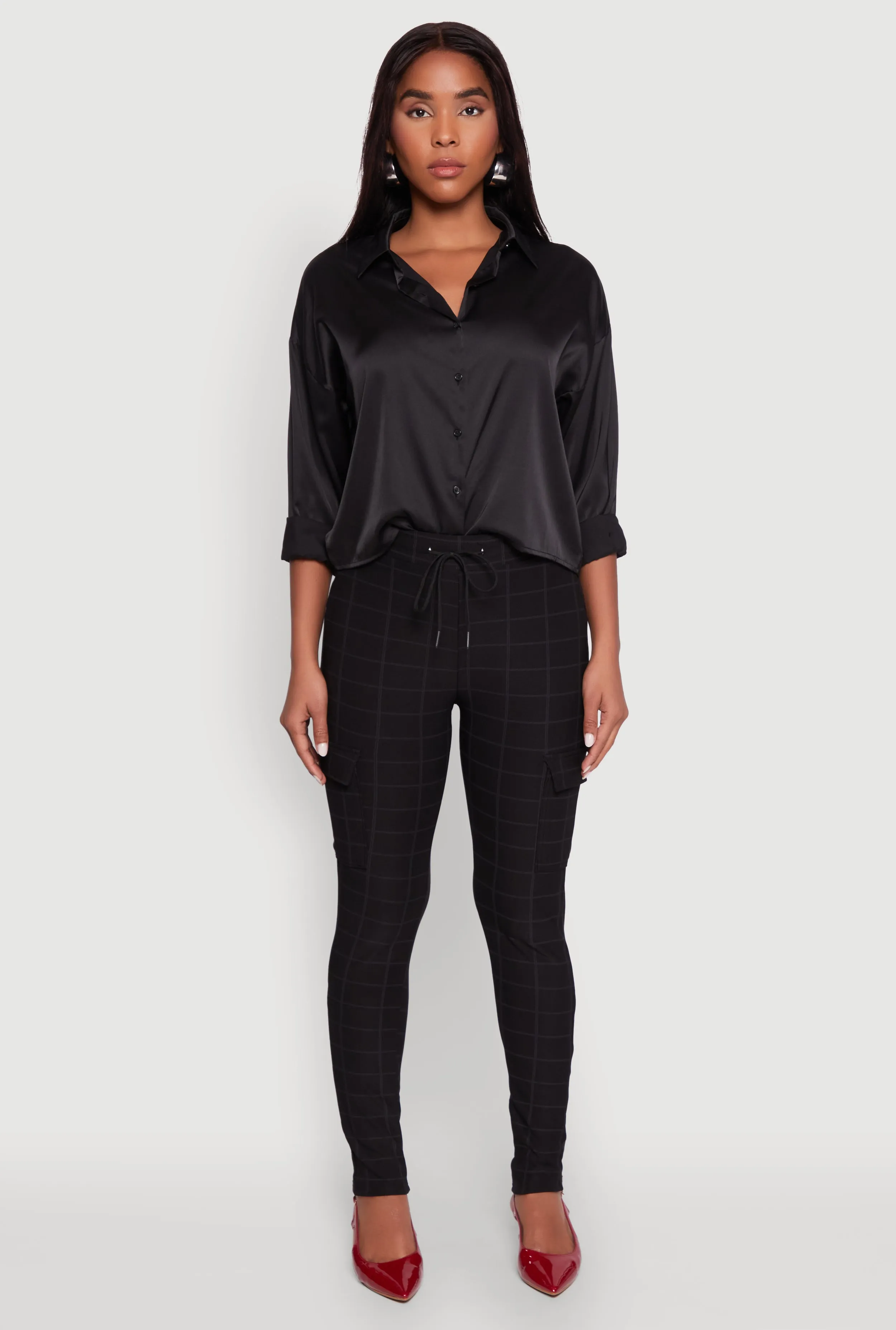 Body Contour Drawstring Waist Dress Pants sold by Rainbow product image thumbnail 2