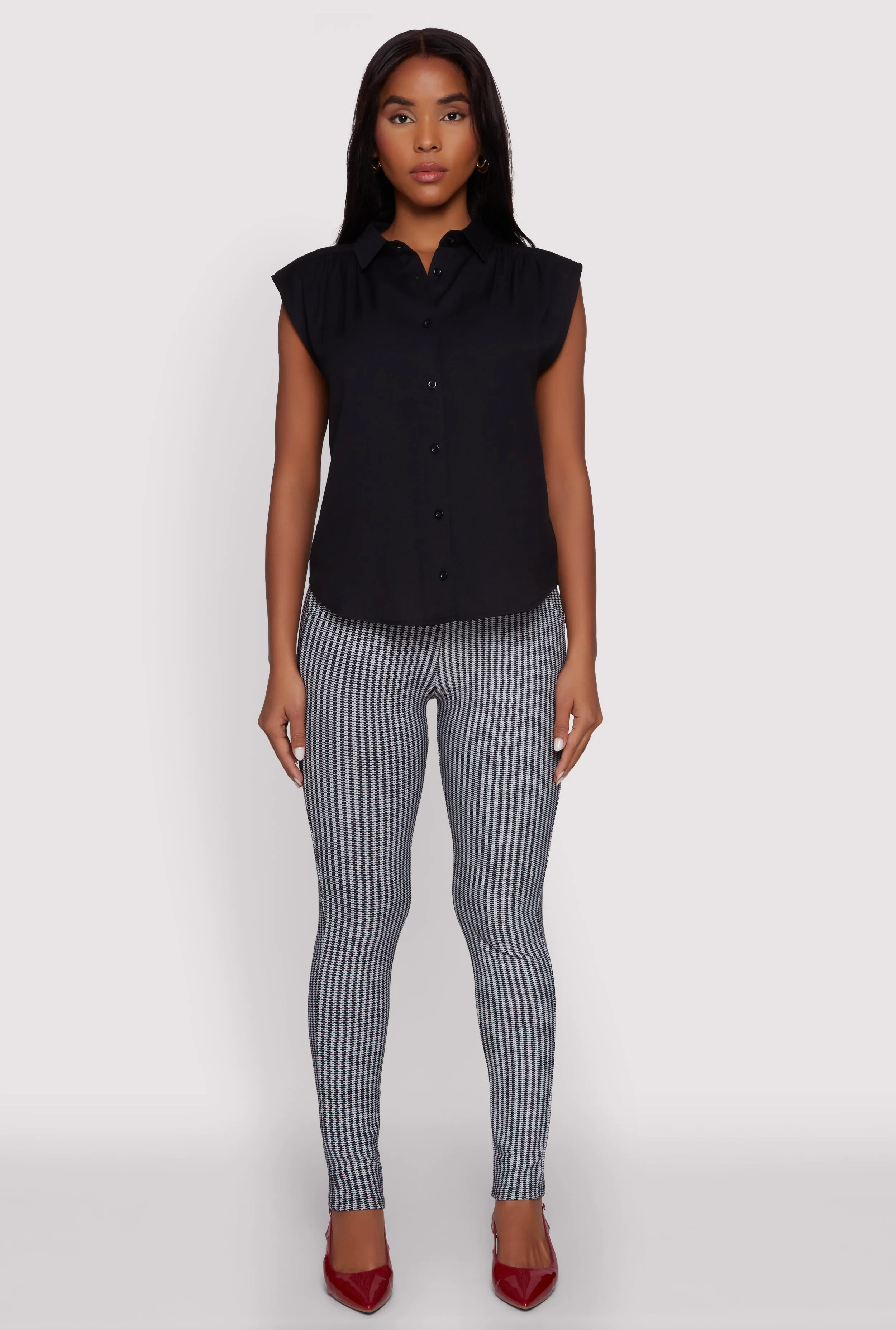 Body Contour Houndstooth Print Dress Pants sold by Rainbow product image thumbnail 2