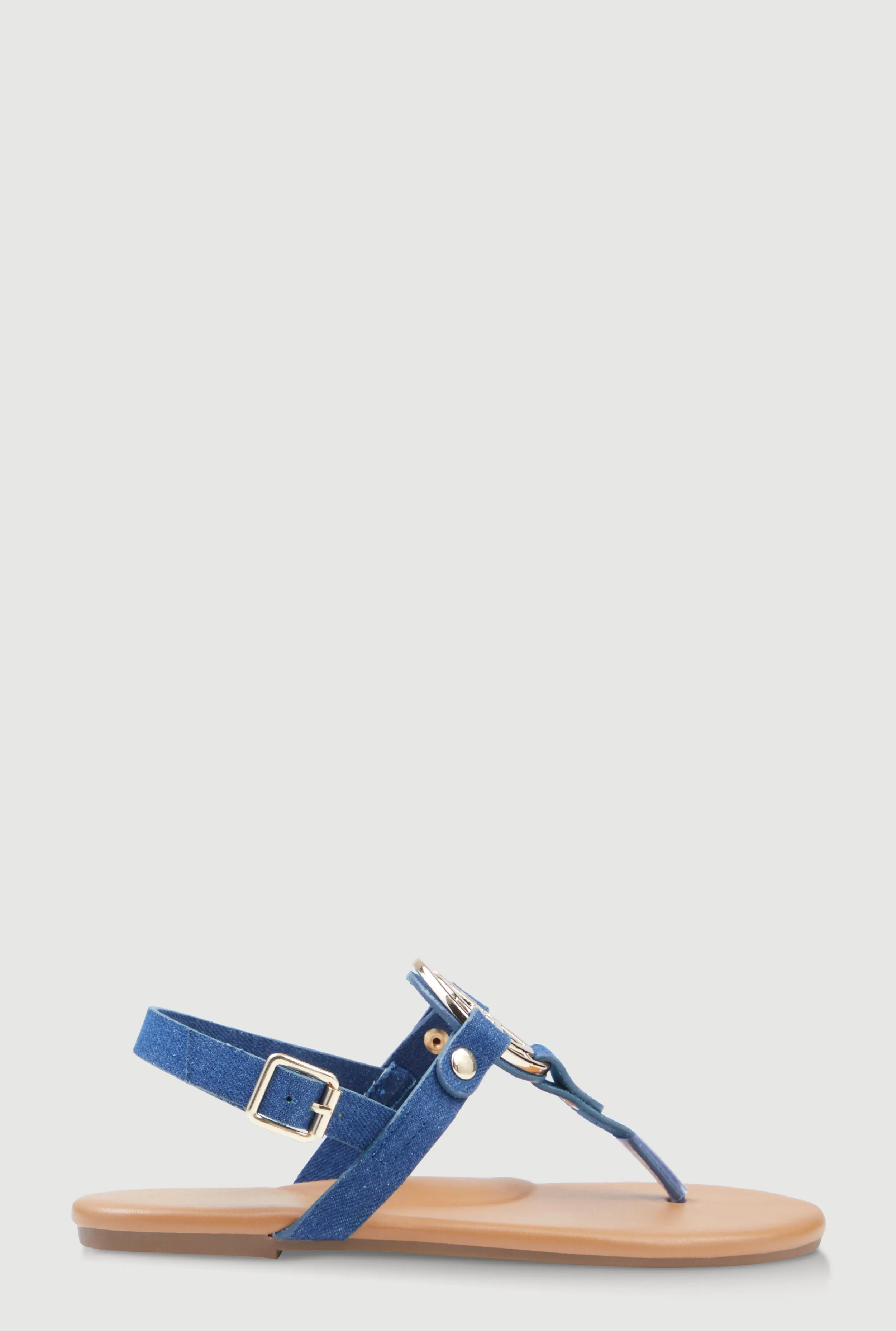 Metallic Geometric Pendant Thong Sandals sold by Rainbow product image thumbnail 2