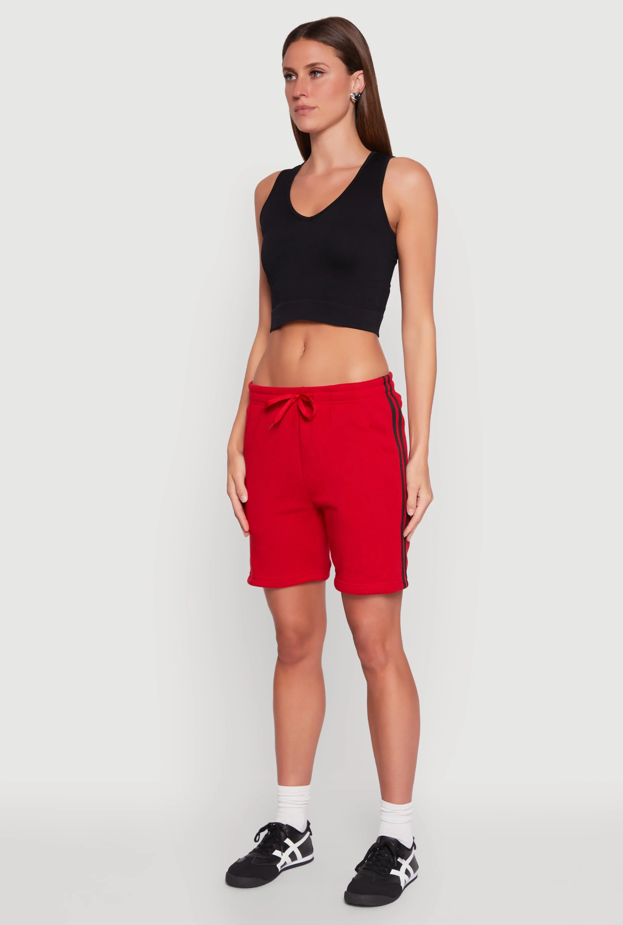 Varsity Stripe Sweatshorts sold by Rainbow product image thumbnail 3