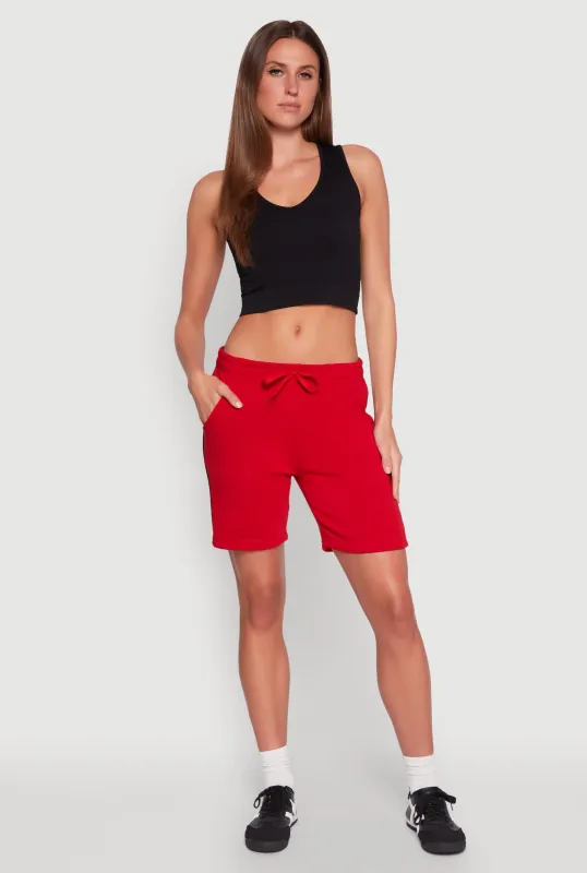Varsity Stripe Sweatshorts sold by Rainbow