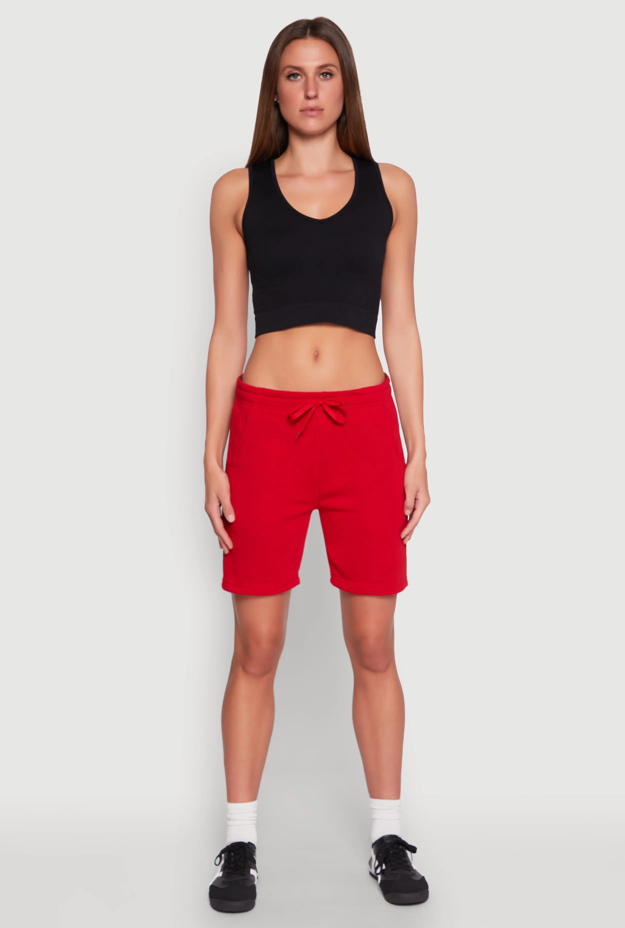 Varsity Stripe Sweatshorts sold by Rainbow product image thumbnail 2